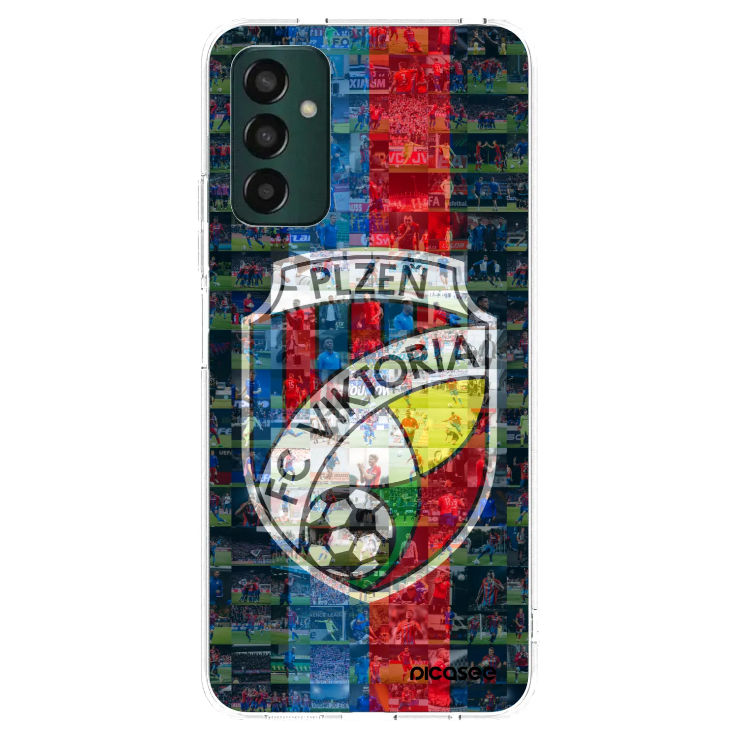 Picasee silikonový průhledný obal pro Samsung Galaxy M13 M135F - FC Viktoria Plzeň A