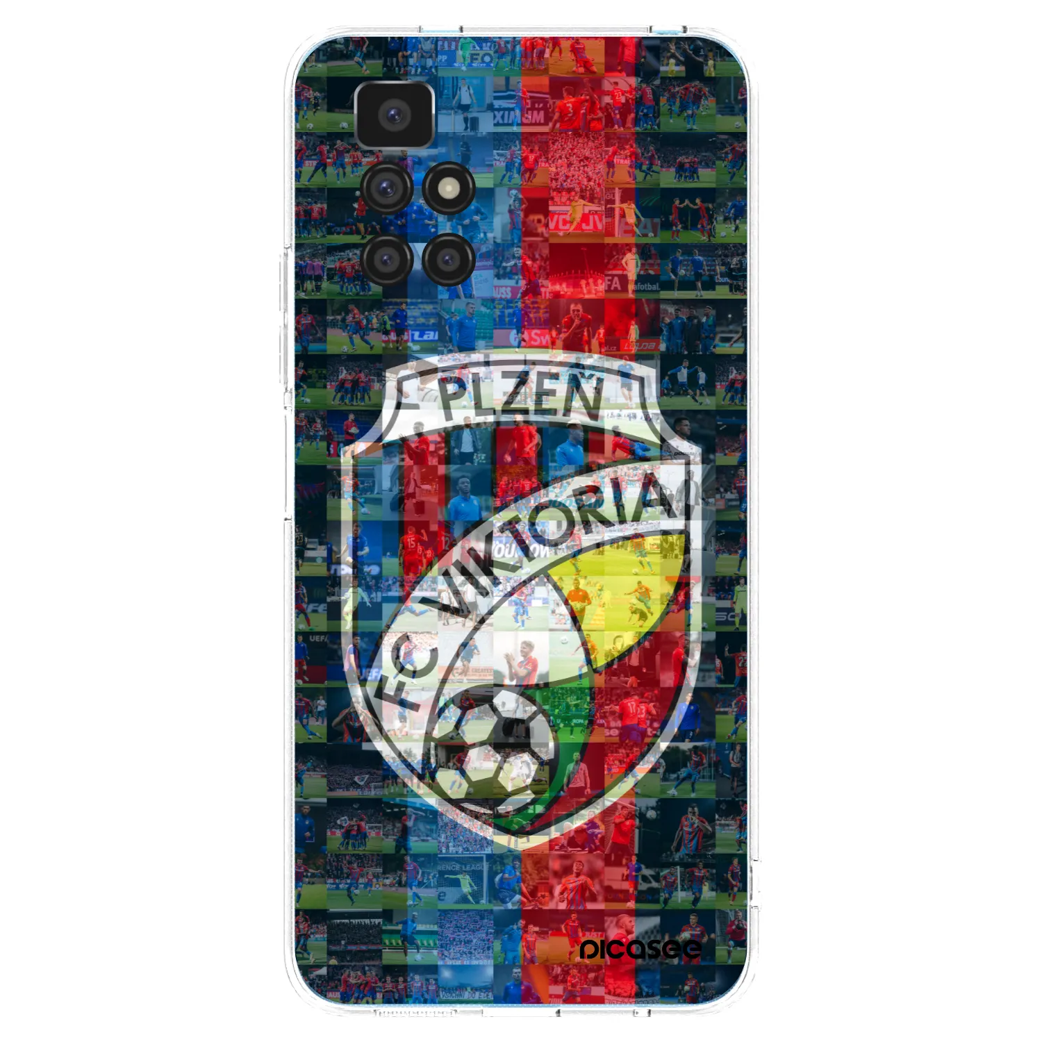 Picasee silikonový průhledný obal pro Xiaomi Redmi 10 (2022) - FC Viktoria Plzeň A