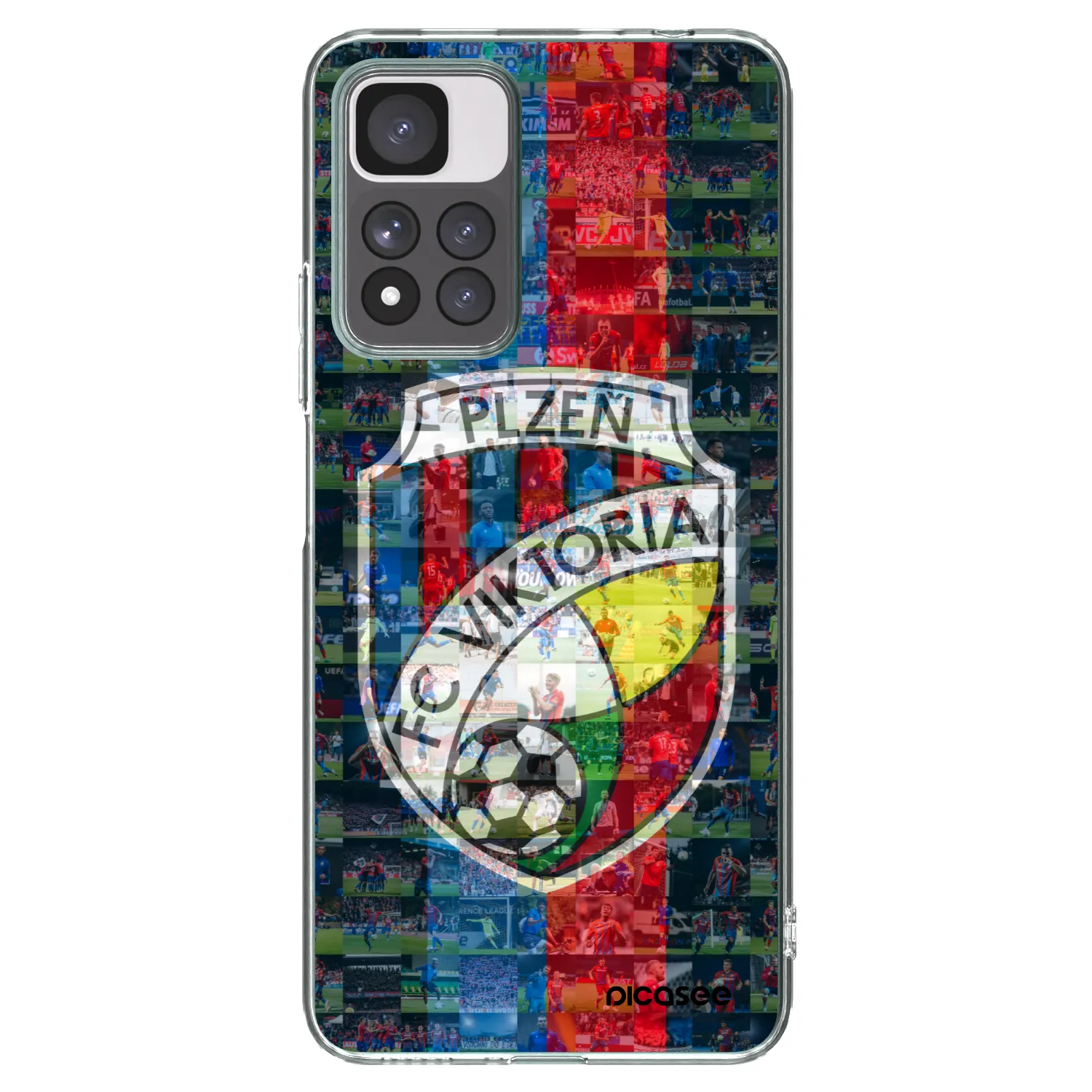 Picasee silikonový průhledný obal pro Xiaomi Redmi Note 11 Pro+ 5G - FC Viktoria Plzeň A