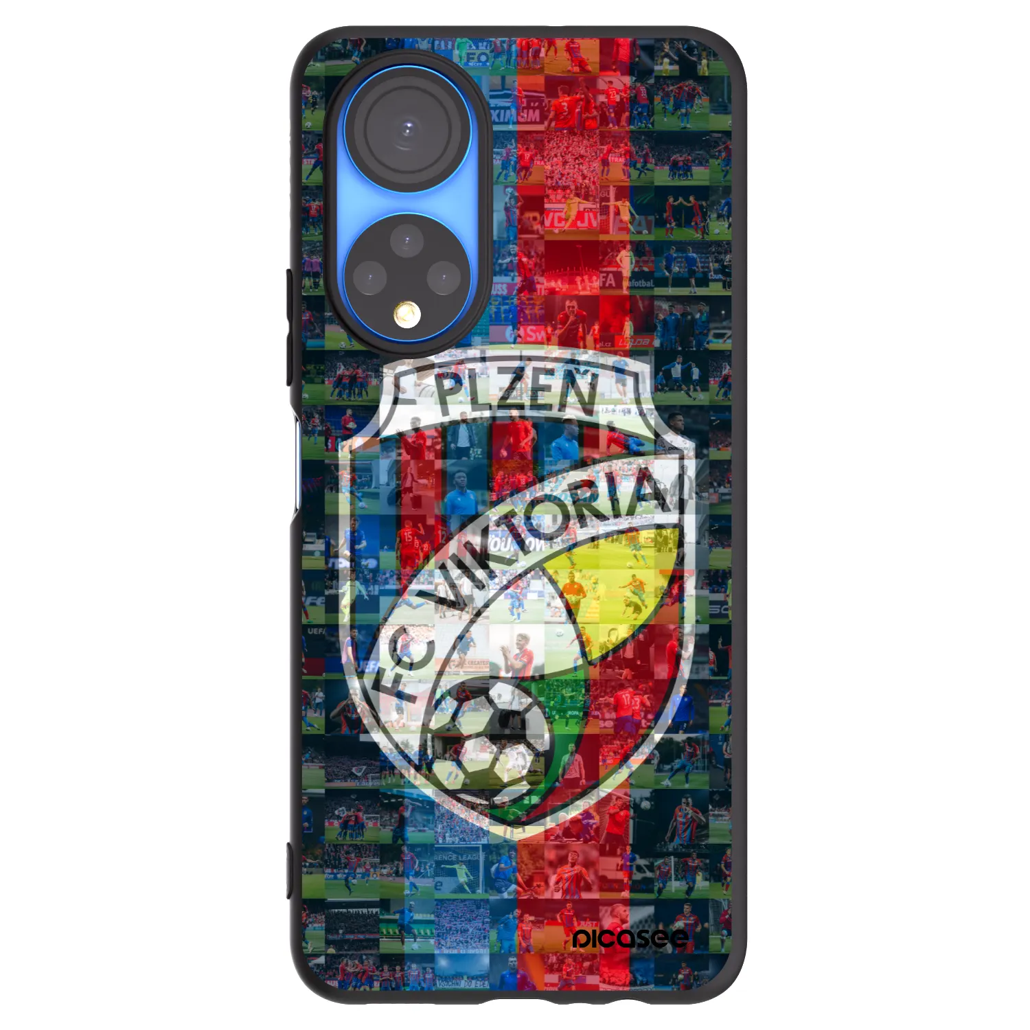 Picasee silikonový černý obal pro Honor X7 - FC Viktoria Plzeň A