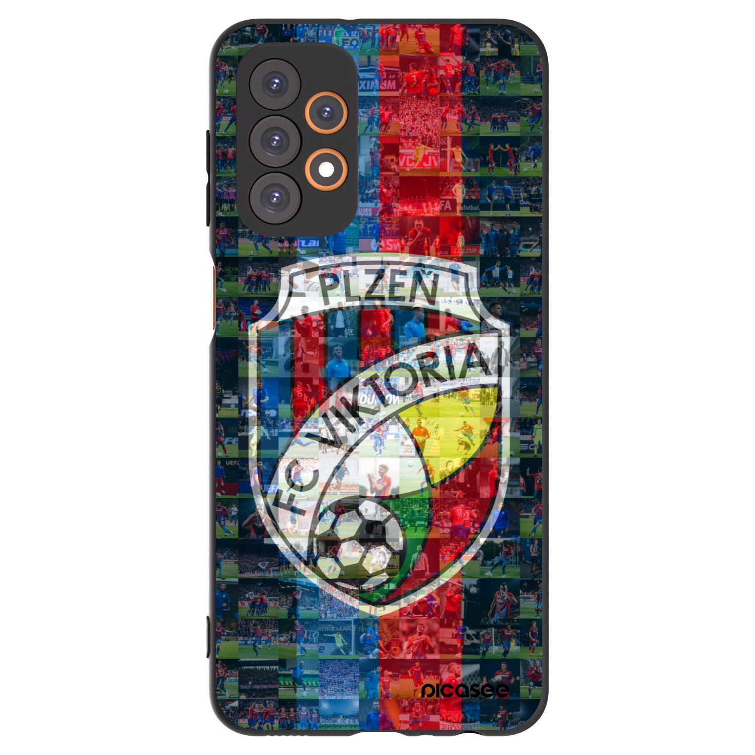 Picasee silikonový černý obal pro Samsung Galaxy A23 A236B 5G - FC Viktoria Plzeň A