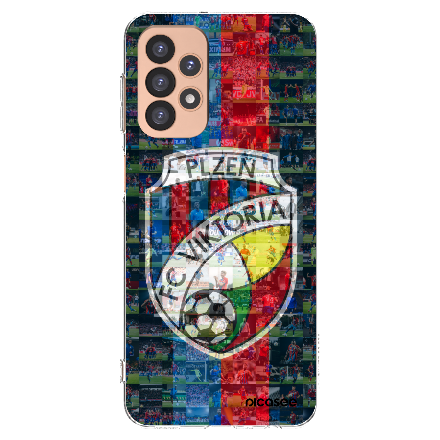 Picasee silikonový průhledný obal pro Samsung Galaxy A23 A236B 5G - FC Viktoria Plzeň A