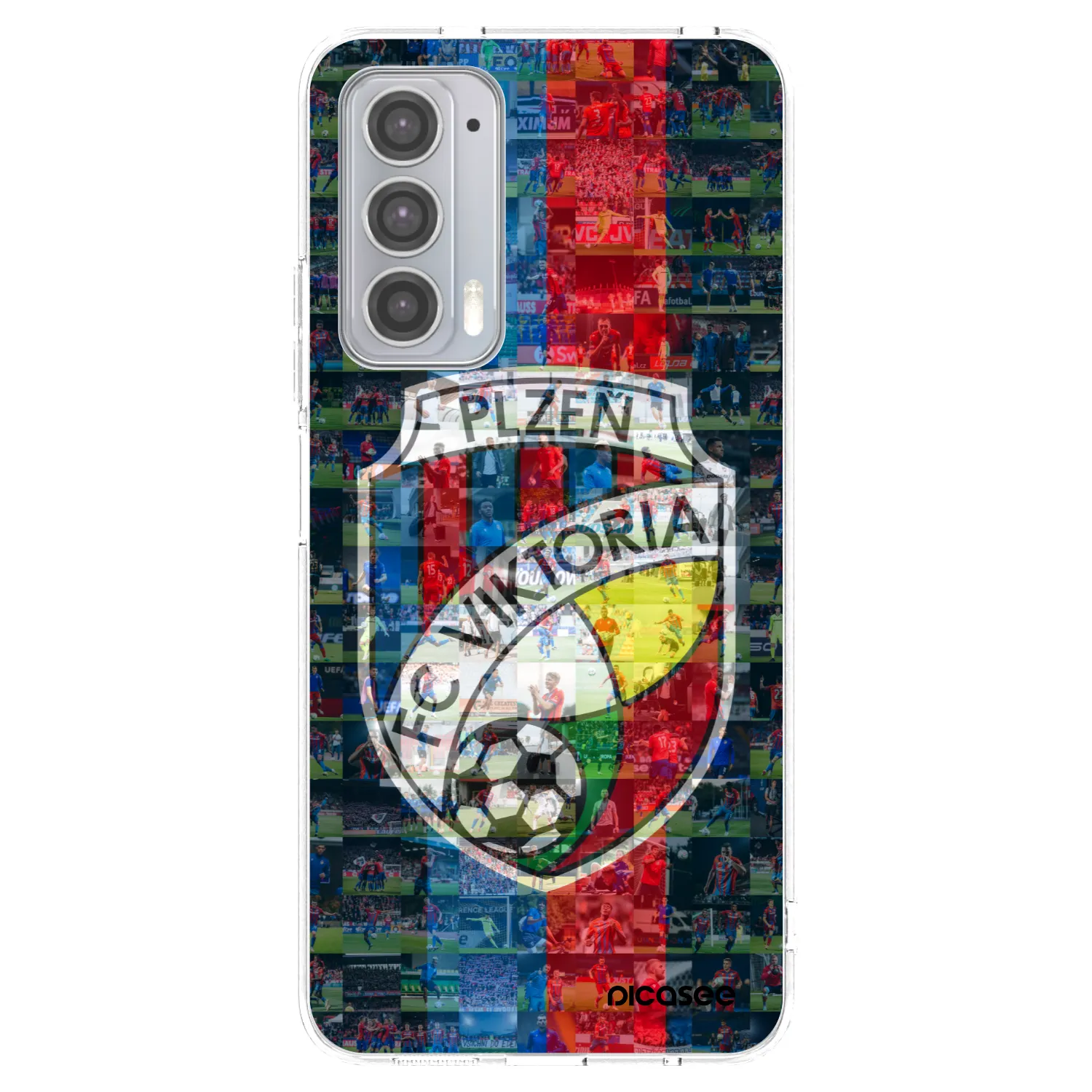 Picasee silikonový průhledný obal pro Motorola Edge 20 - FC Viktoria Plzeň A