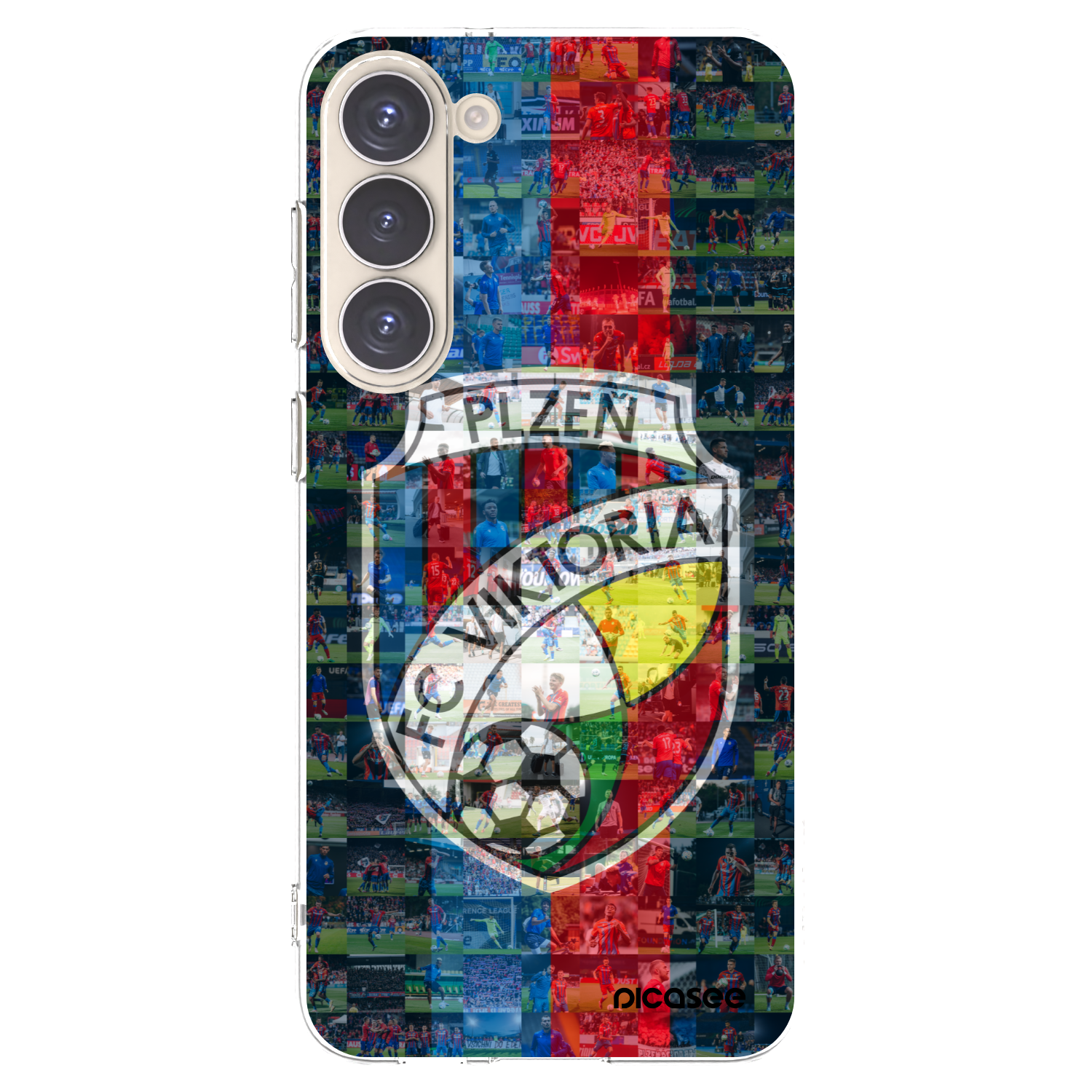 Picasee silikonový průhledný obal pro Samsung Galaxy S23+ 5G - FC Viktoria Plzeň A