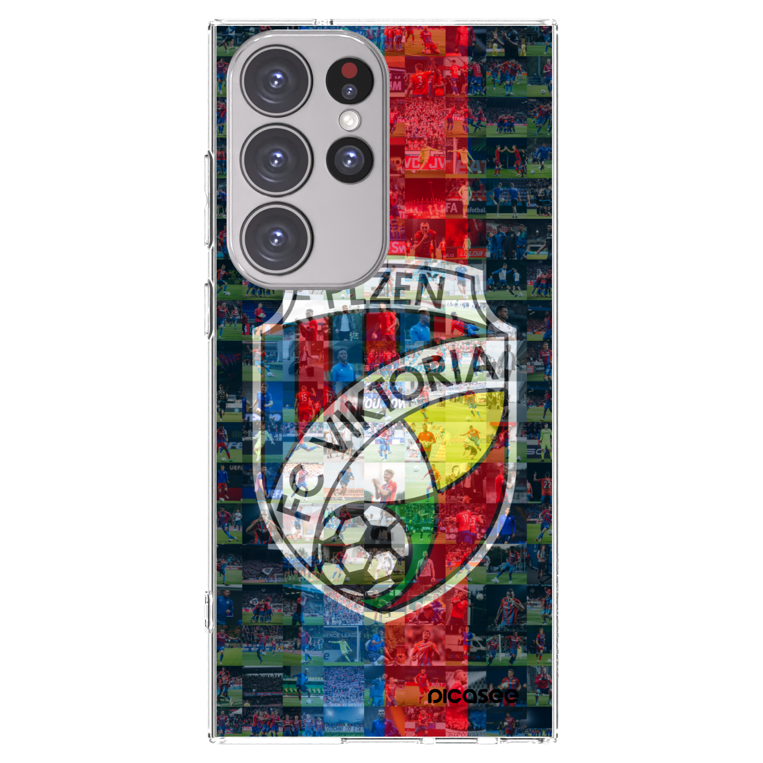 Picasee silikonový průhledný obal pro Samsung Galaxy S23 Ultra 5G - FC Viktoria Plzeň A