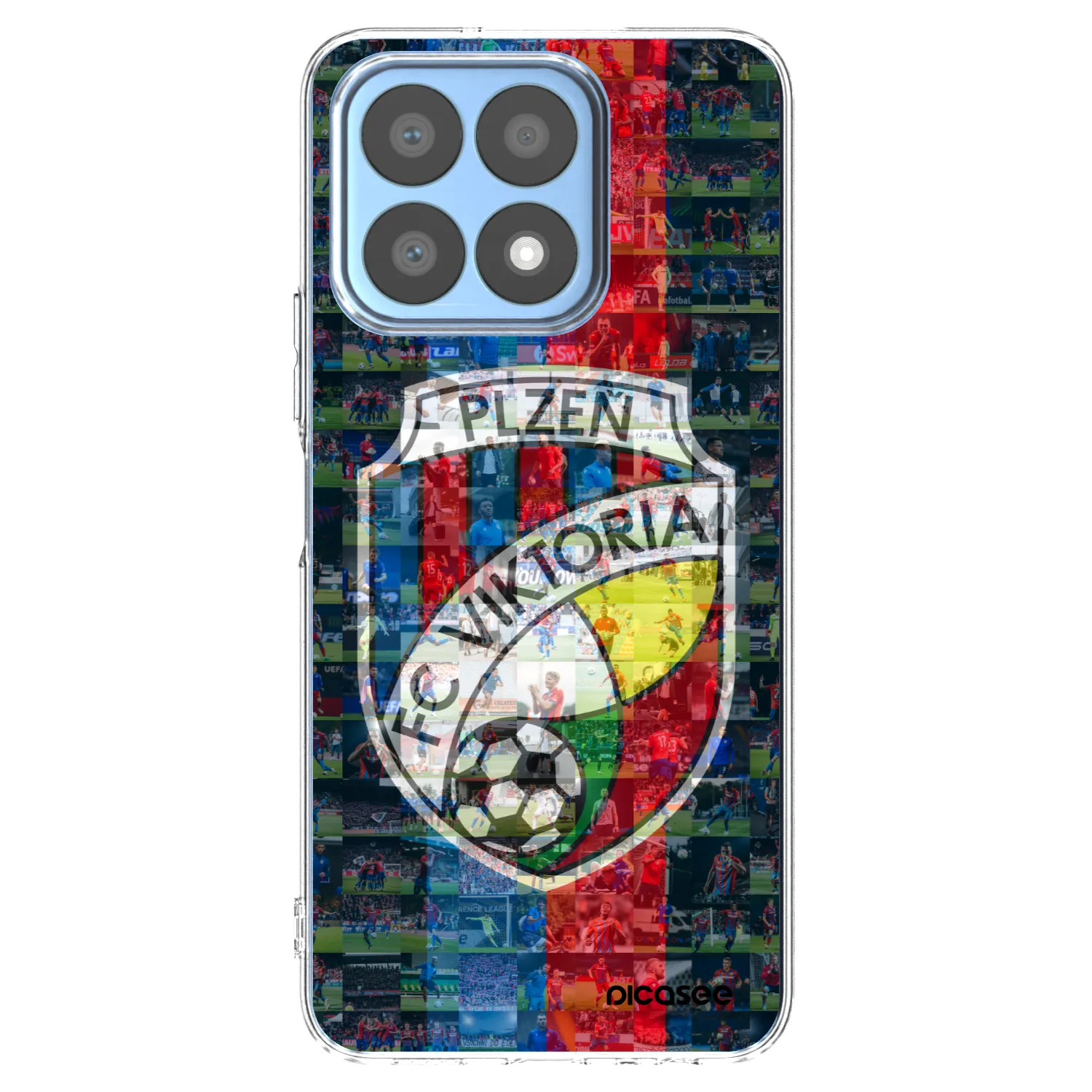 Picasee silikonový průhledný obal pro Honor X8a - FC Viktoria Plzeň A
