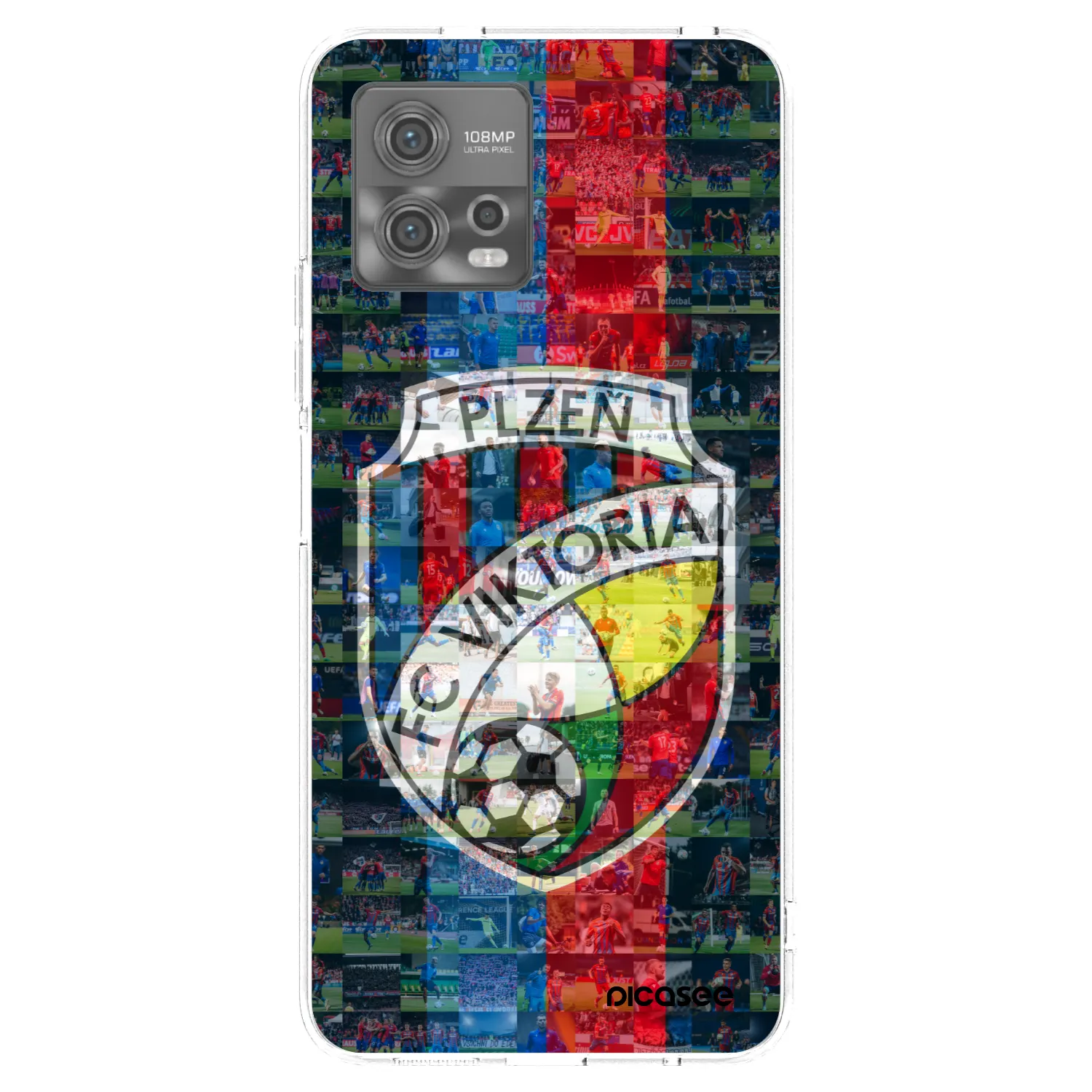 Picasee silikonový průhledný obal pro Motorola Moto G72 - FC Viktoria Plzeň A