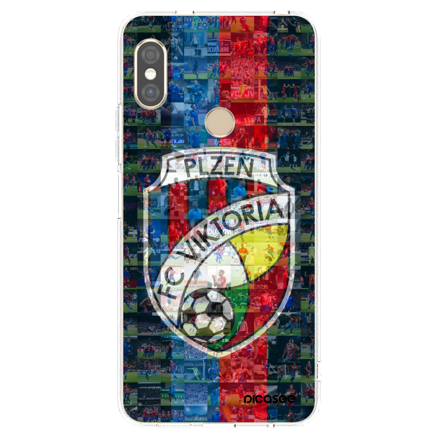 Picasee silikonový průhledný obal pro Xiaomi Redmi Note 5 Global - FC Viktoria Plzeň A