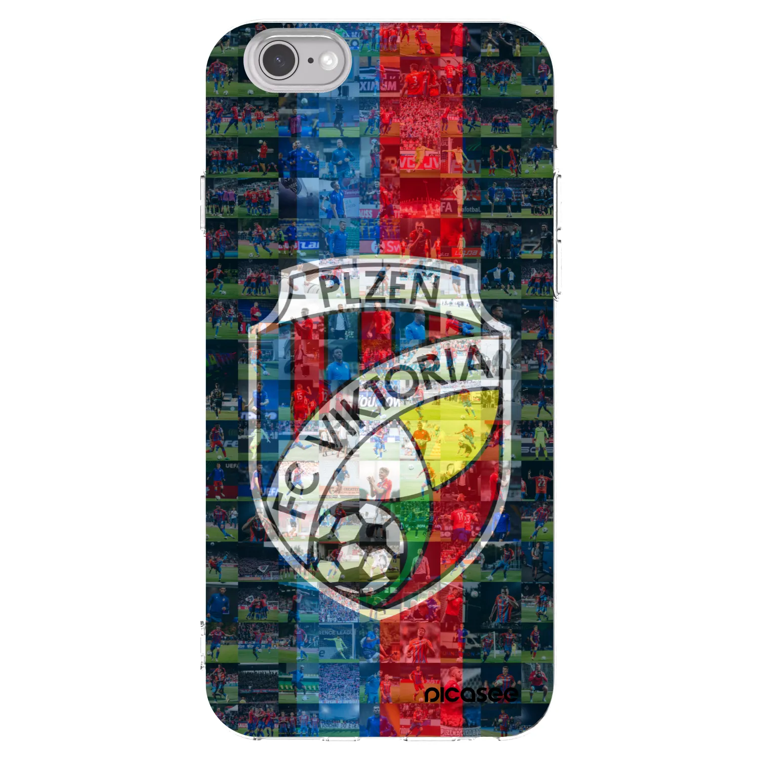 Picasee silikonový průhledný obal pro Apple iPhone 6/6S - FC Viktoria Plzeň A