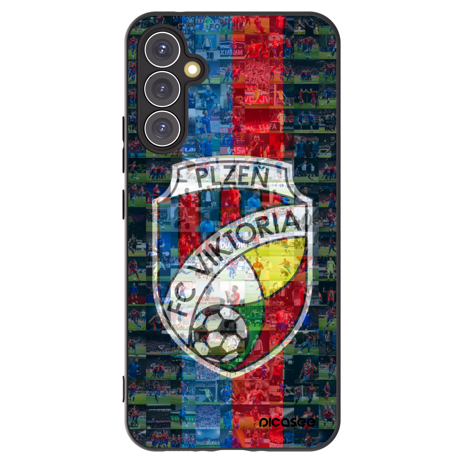 Picasee silikonový černý obal pro Samsung Galaxy A34 5G A346B - FC Viktoria Plzeň A