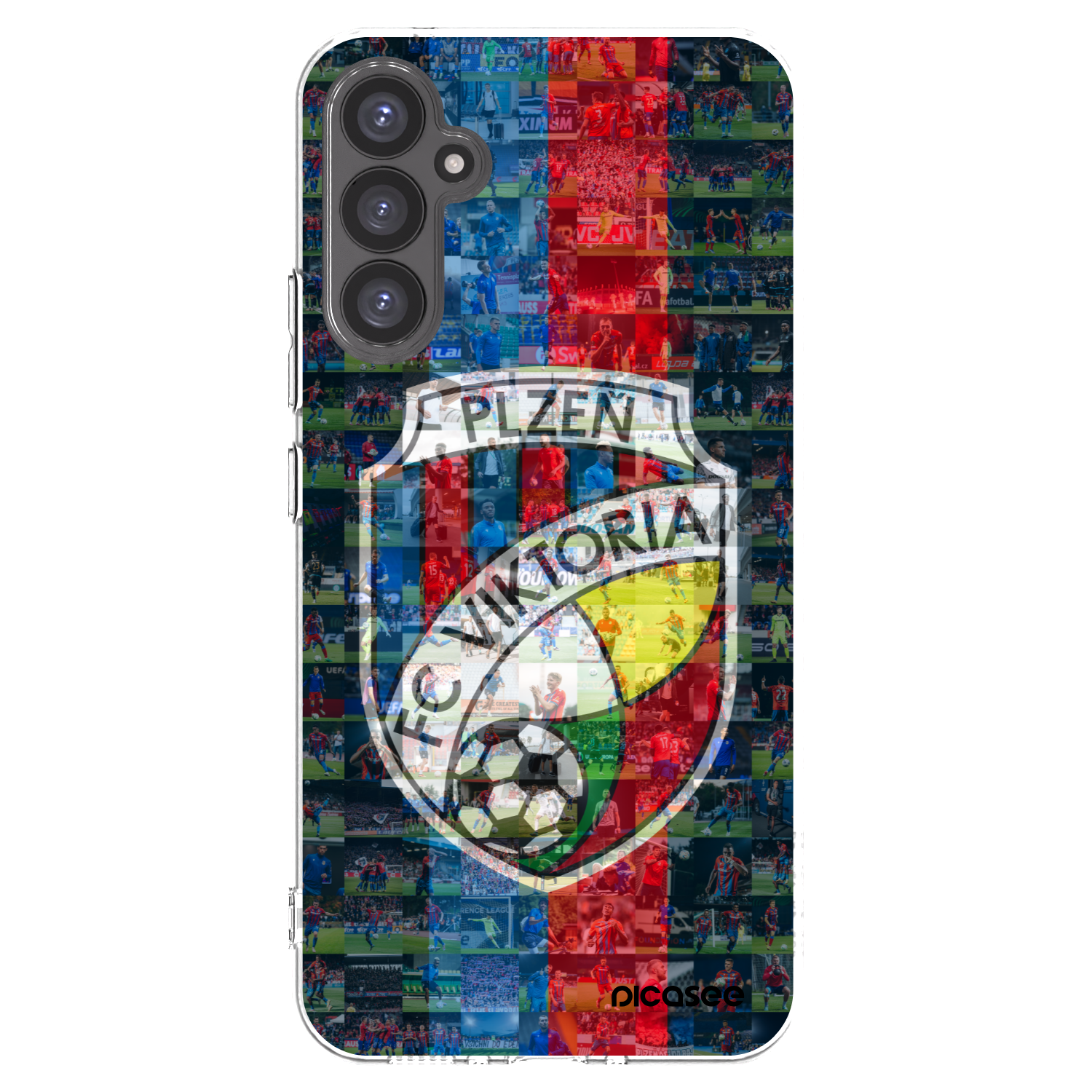 Picasee silikonový průhledný obal pro Samsung Galaxy A34 5G A346B - FC Viktoria Plzeň A