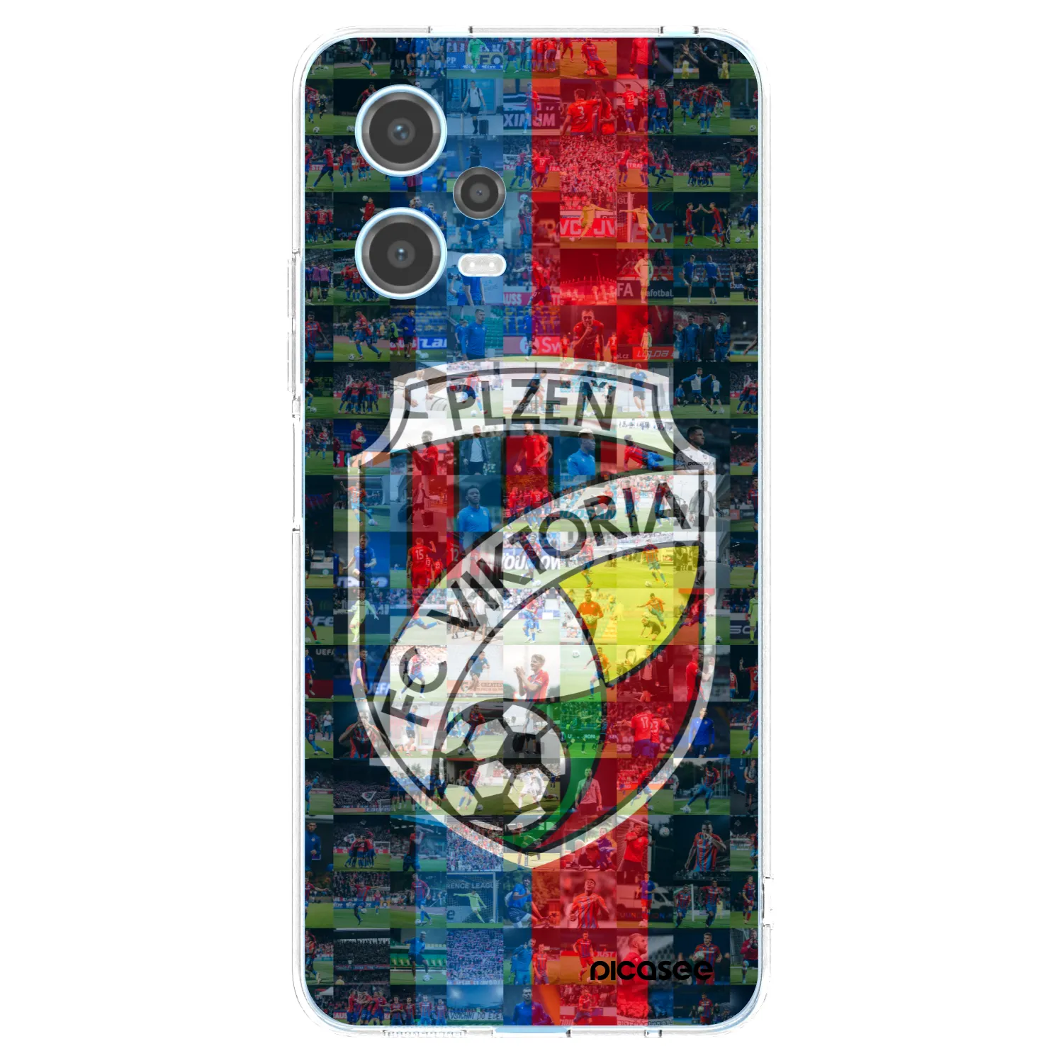 Picasee silikonový průhledný obal pro Xiaomi Redmi Note 12 5G - FC Viktoria Plzeň A