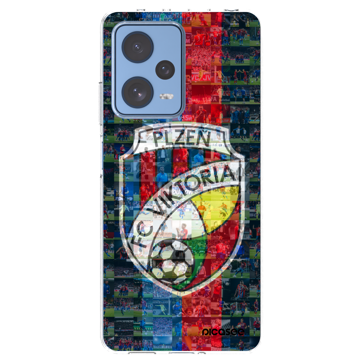 Picasee silikonový průhledný obal pro Xiaomi Redmi Note 12 Pro 5G - FC Viktoria Plzeň A