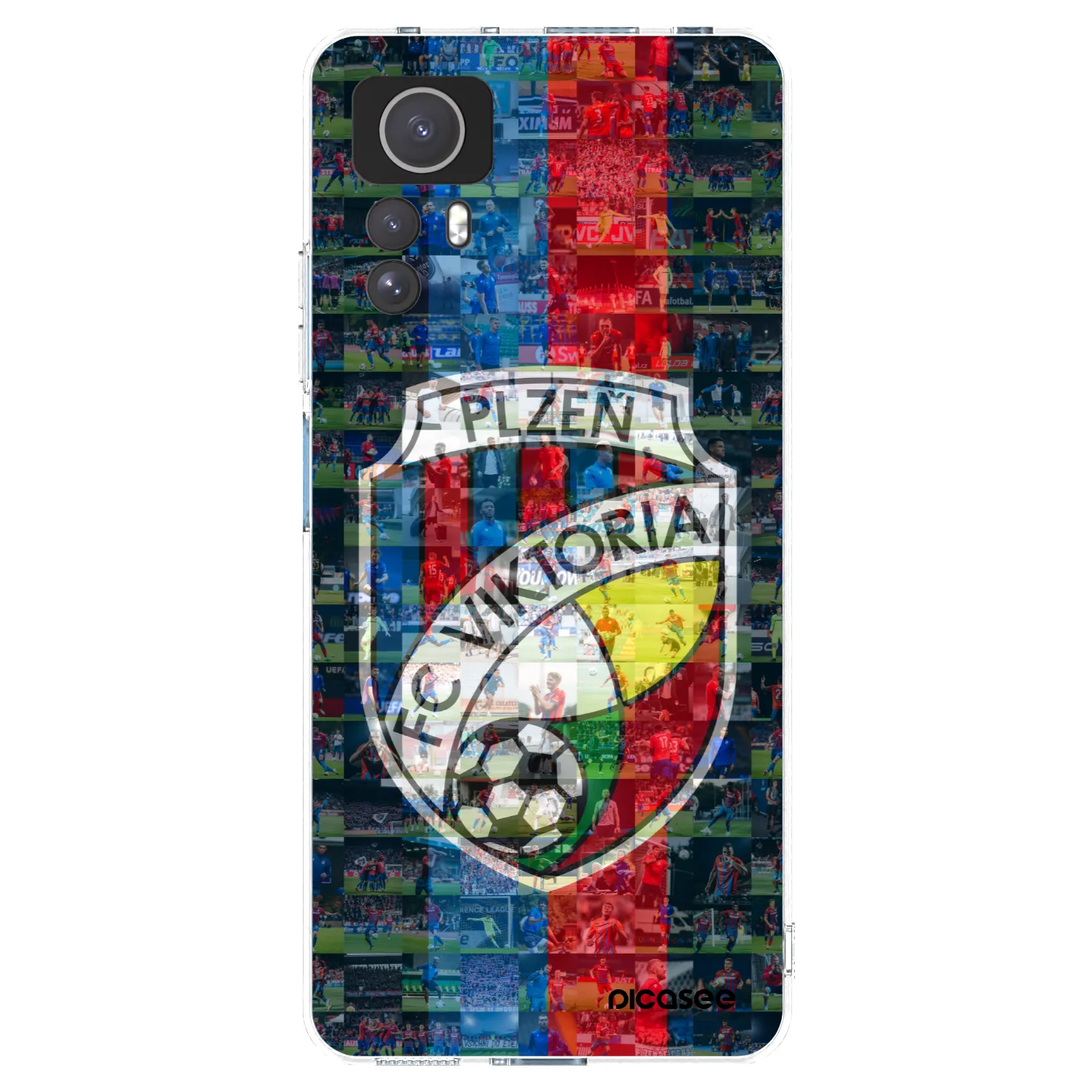 Picasee silikonový průhledný obal pro Xiaomi Redmi Note 12S - FC Viktoria Plzeň A