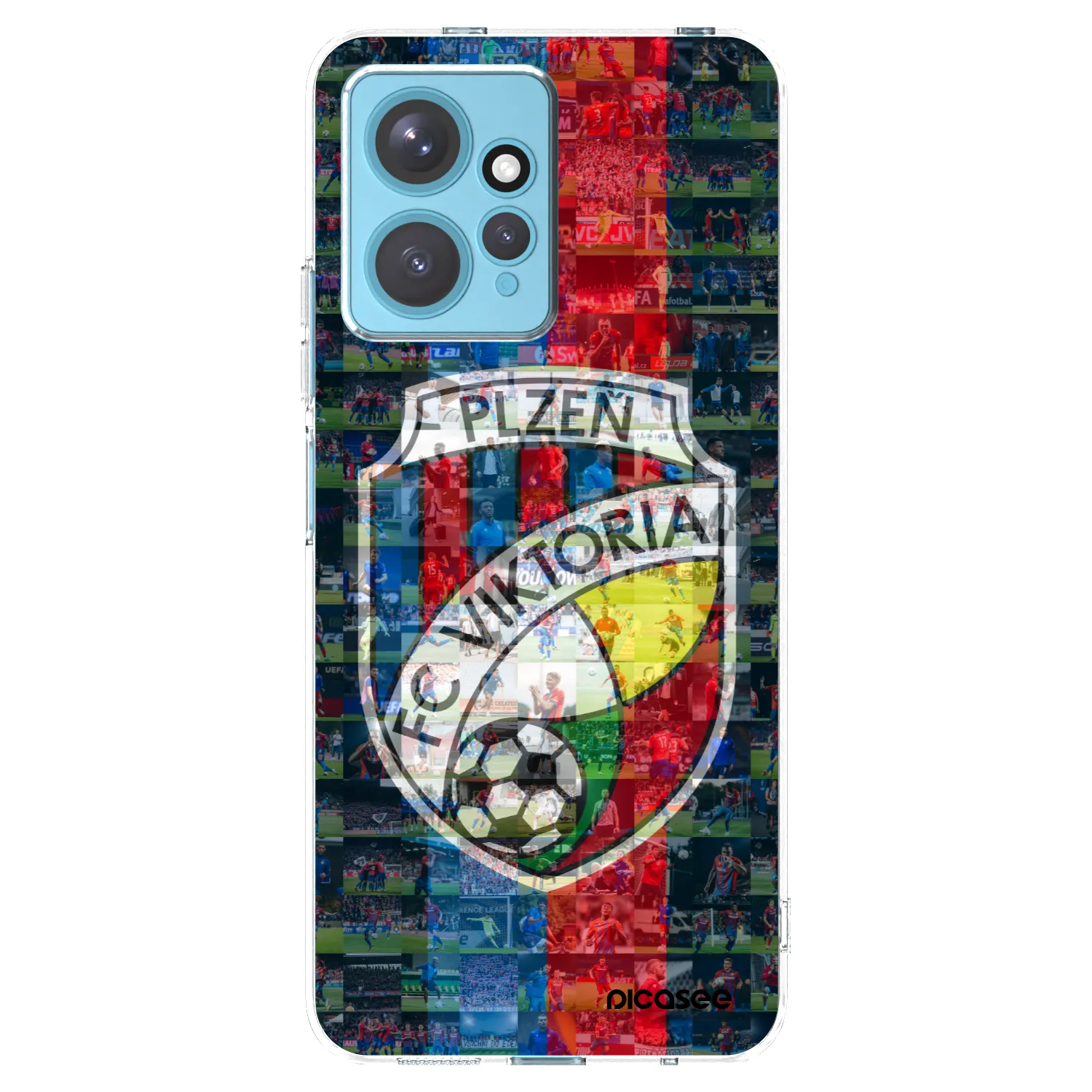 Picasee silikonový průhledný obal pro Xiaomi Redmi Note 12 4G - FC Viktoria Plzeň A