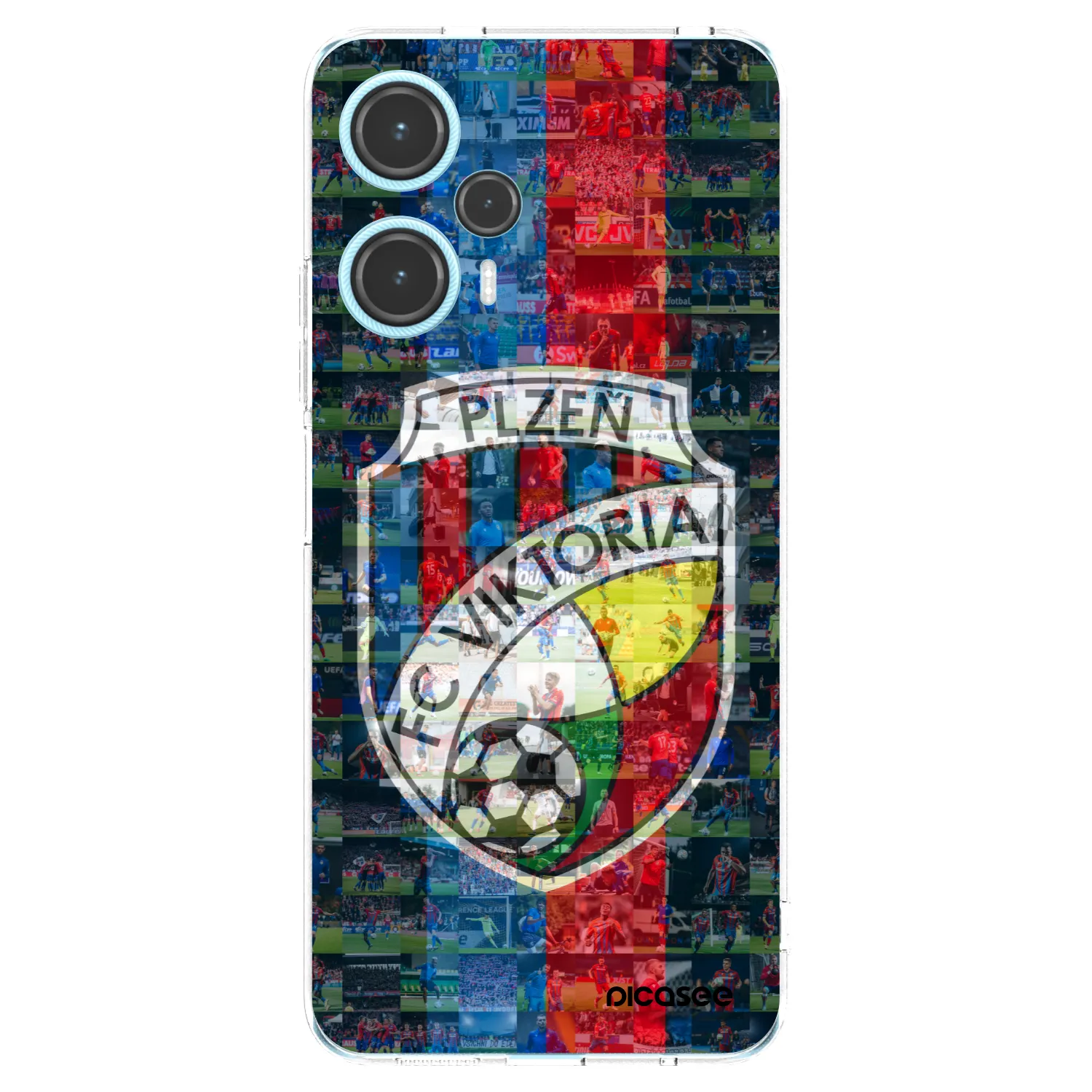 Picasee silikonový průhledný obal pro Xiaomi Poco F5 - FC Viktoria Plzeň A