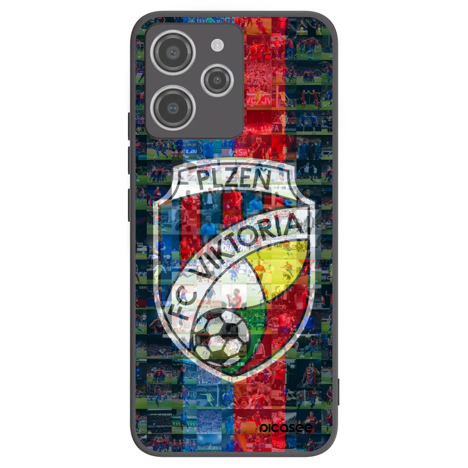 Picasee silikonový černý obal pro Xiaomi Redmi 12 4G - FC Viktoria Plzeň A