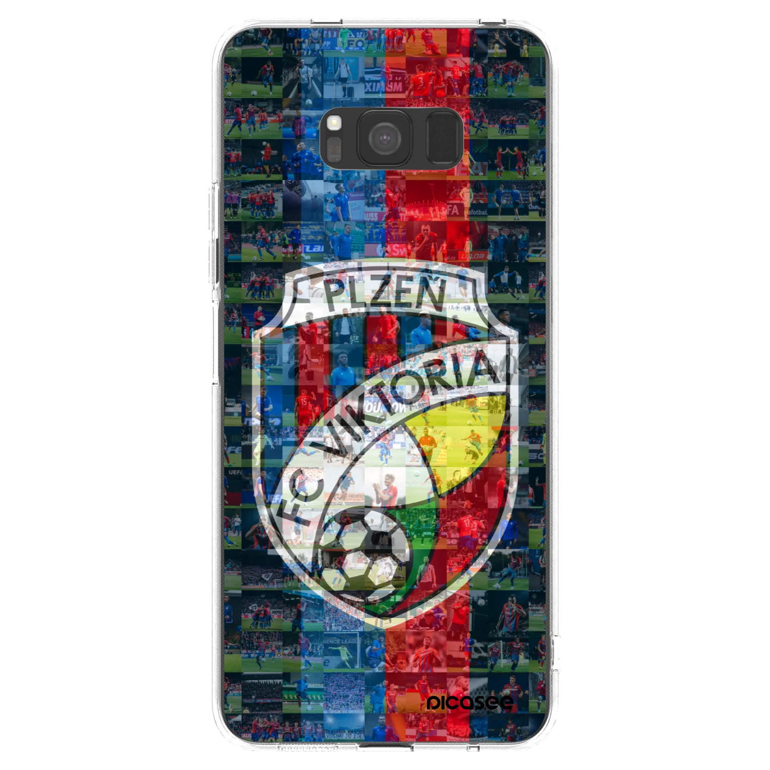 Picasee silikonový průhledný obal pro Samsung Galaxy S8 G950F - FC Viktoria Plzeň A