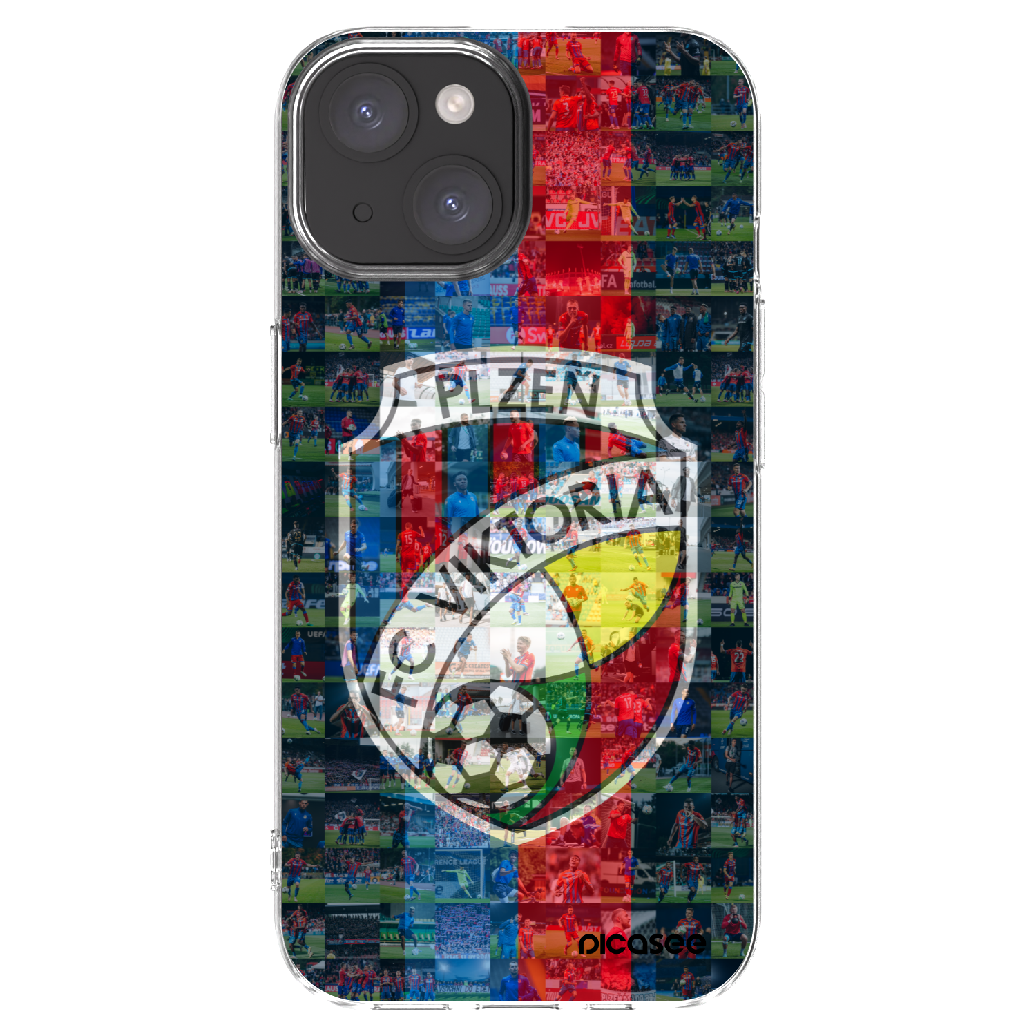 Picasee silikonový průhledný obal pro Apple iPhone 15 - FC Viktoria Plzeň A