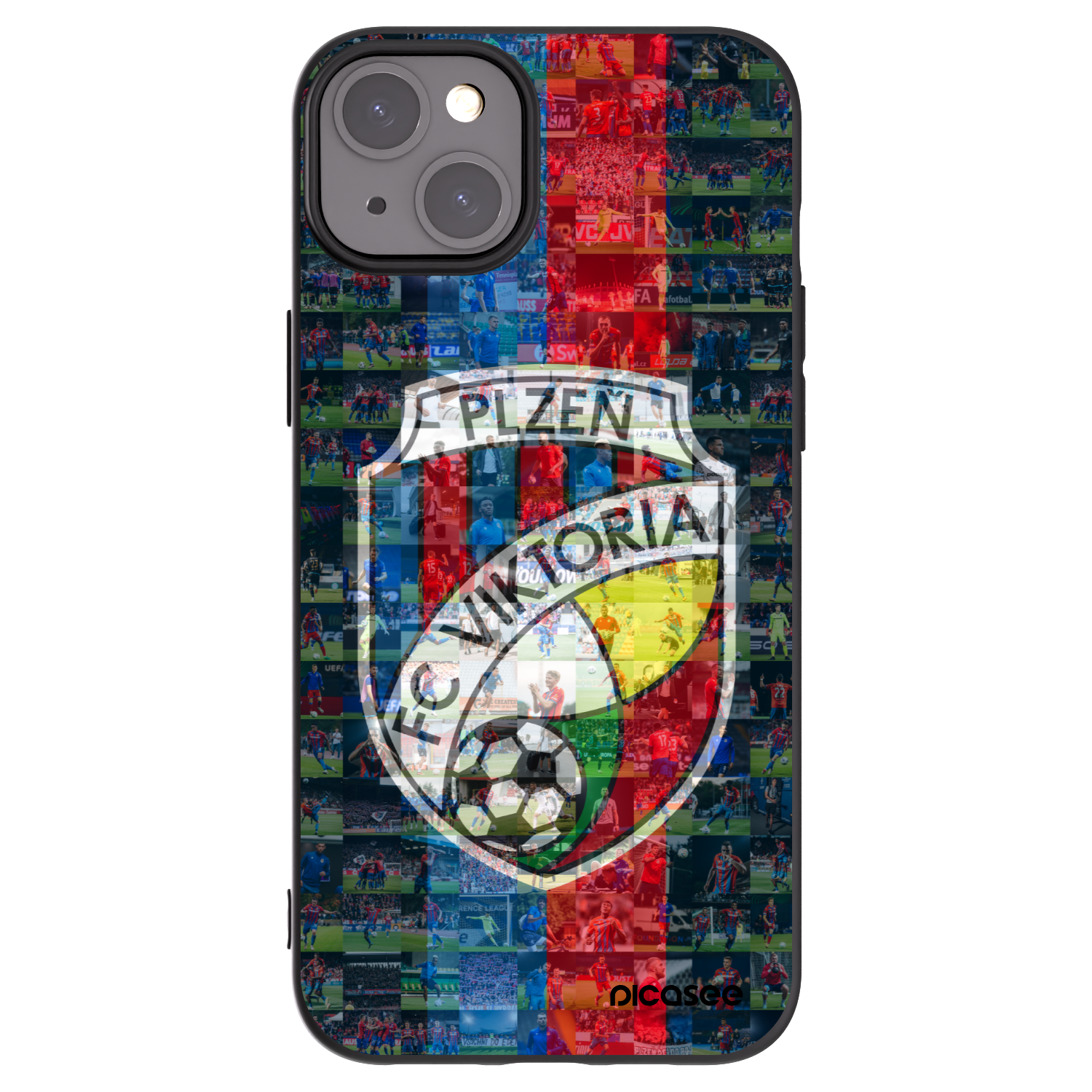 Picasee silikonový černý obal pro Apple iPhone 15 Plus - FC Viktoria Plzeň A