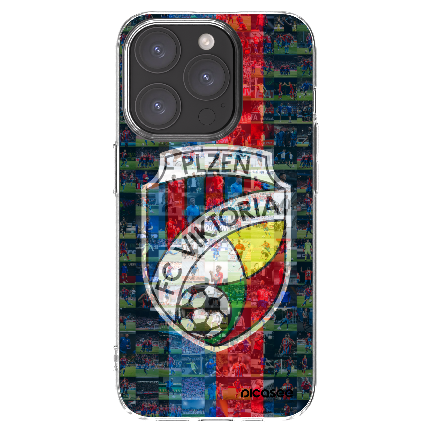 Picasee silikonový průhledný obal pro Apple iPhone 15 Pro - FC Viktoria Plzeň A