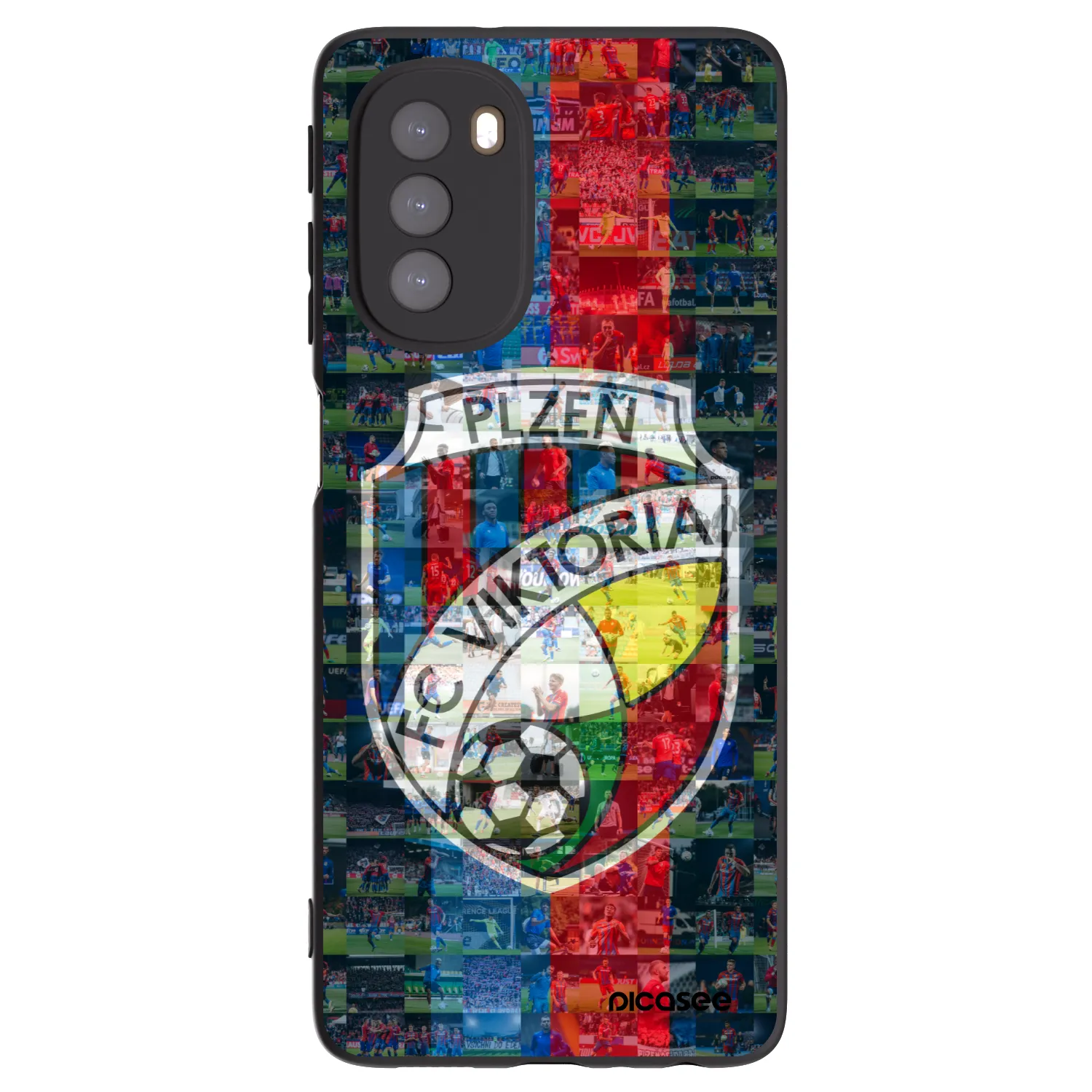 Picasee silikonový černý obal pro Motorola Moto G51 - FC Viktoria Plzeň A