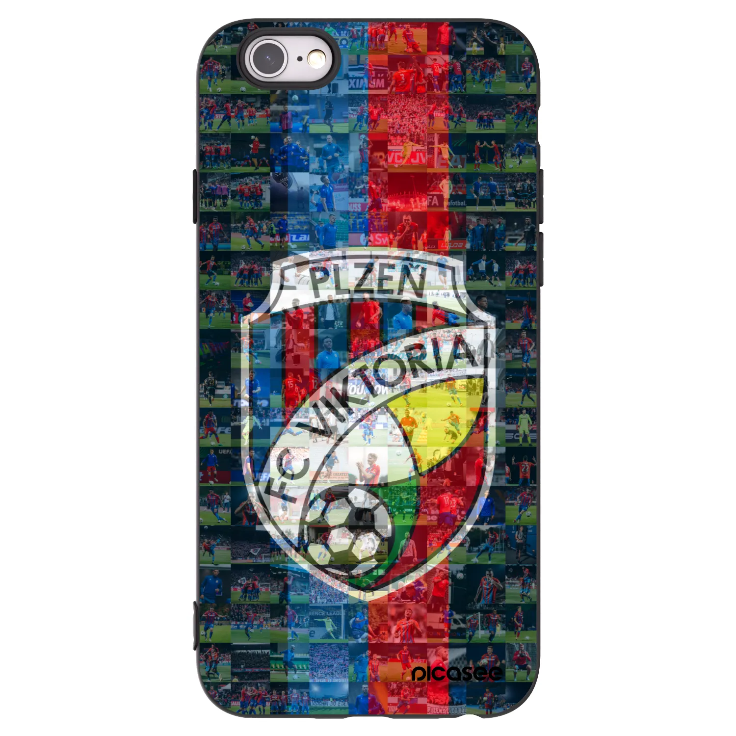 Picasee silikonový černý obal pro Apple iPhone 6/6S - FC Viktoria Plzeň A