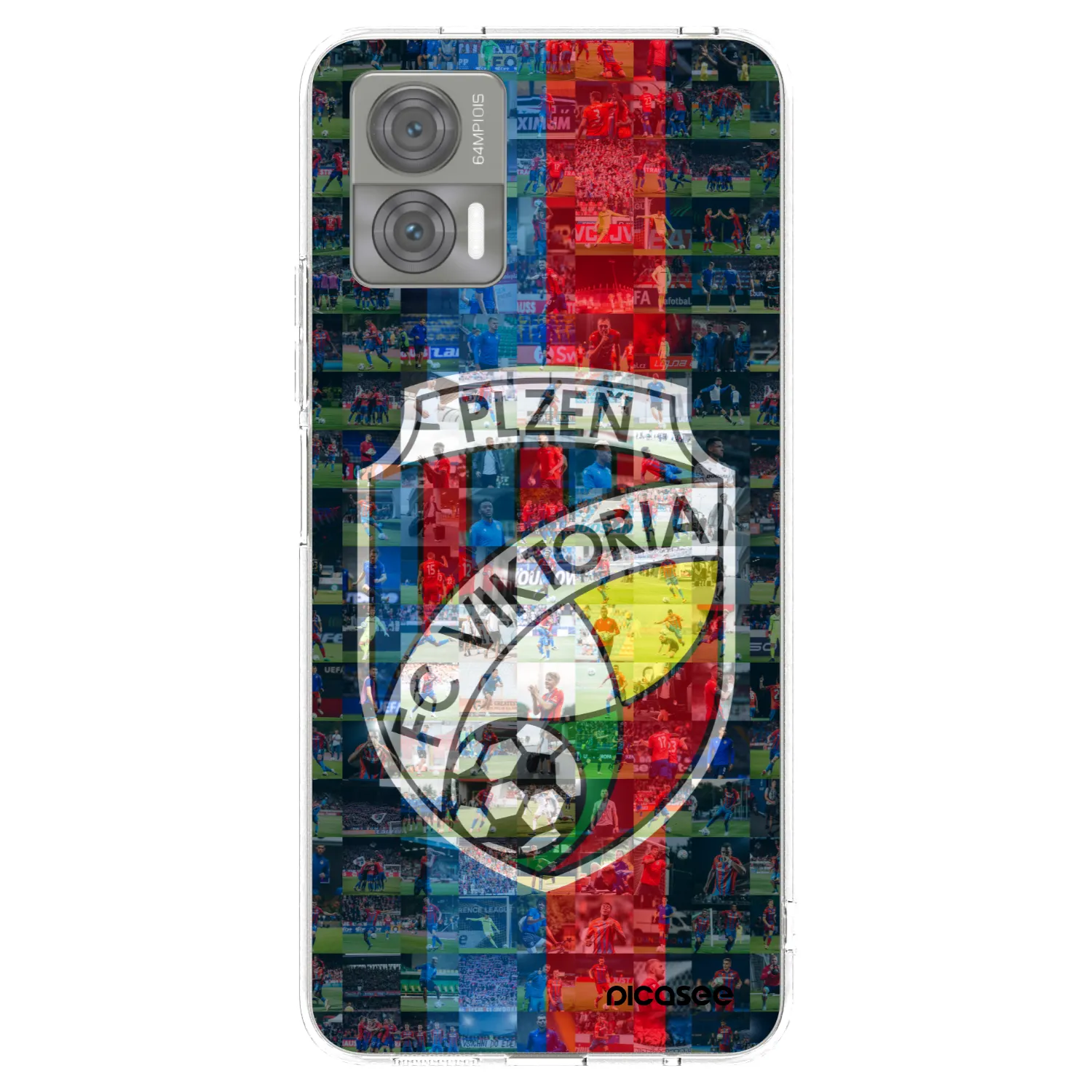 Picasee silikonový průhledný obal pro Motorola Edge 30 Neo - FC Viktoria Plzeň A