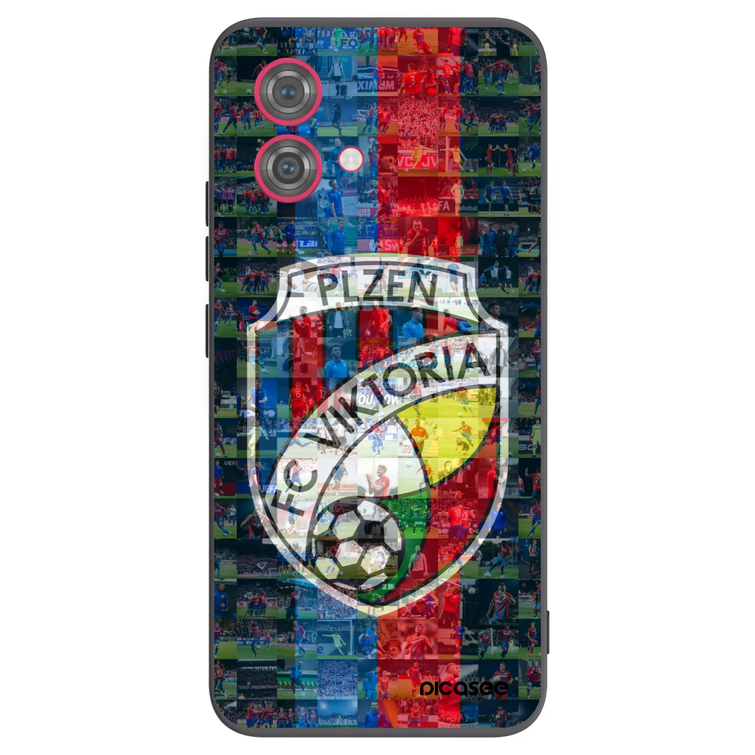 Picasee silikonový černý obal pro Motorola Moto G84 5G - FC Viktoria Plzeň A
