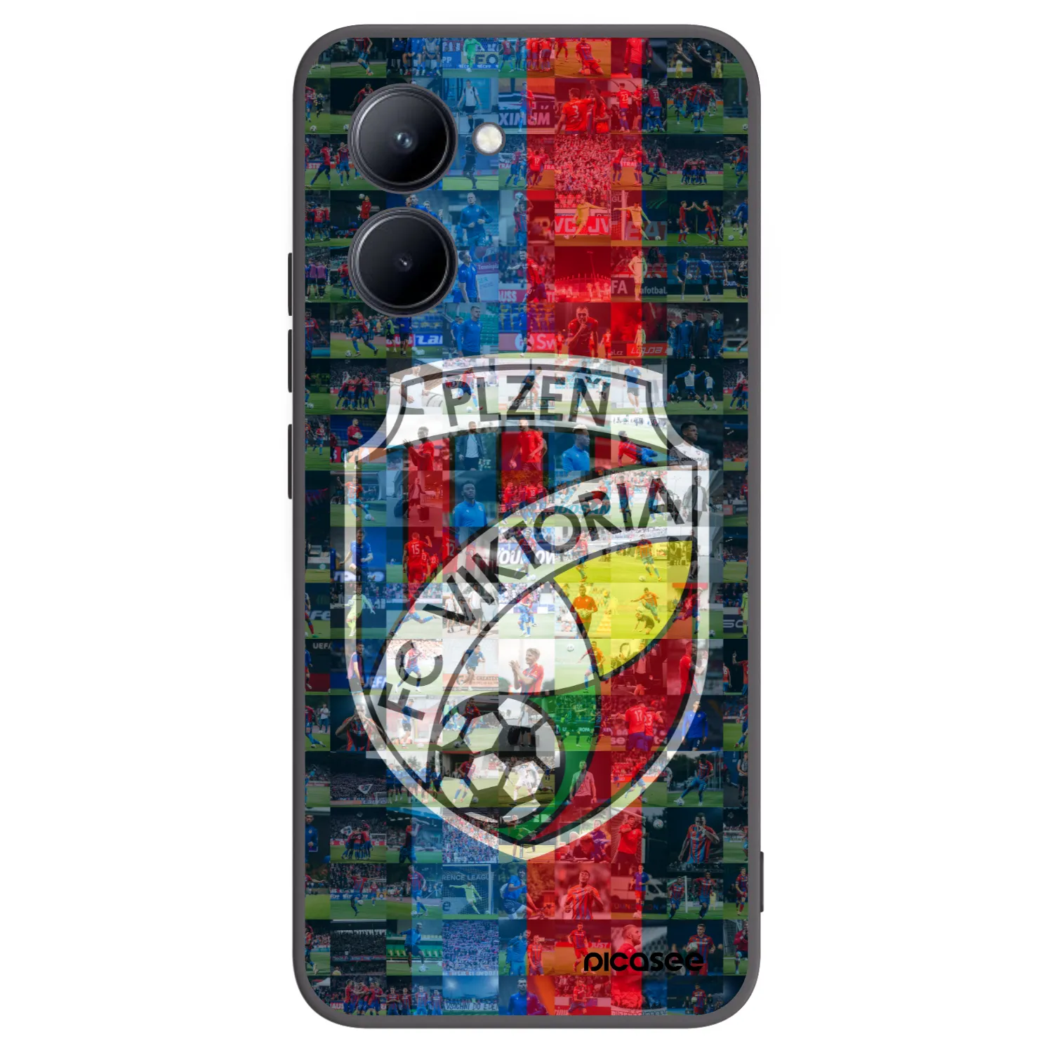 Picasee silikonový černý obal pro Realme C33 (2023) - FC Viktoria Plzeň A