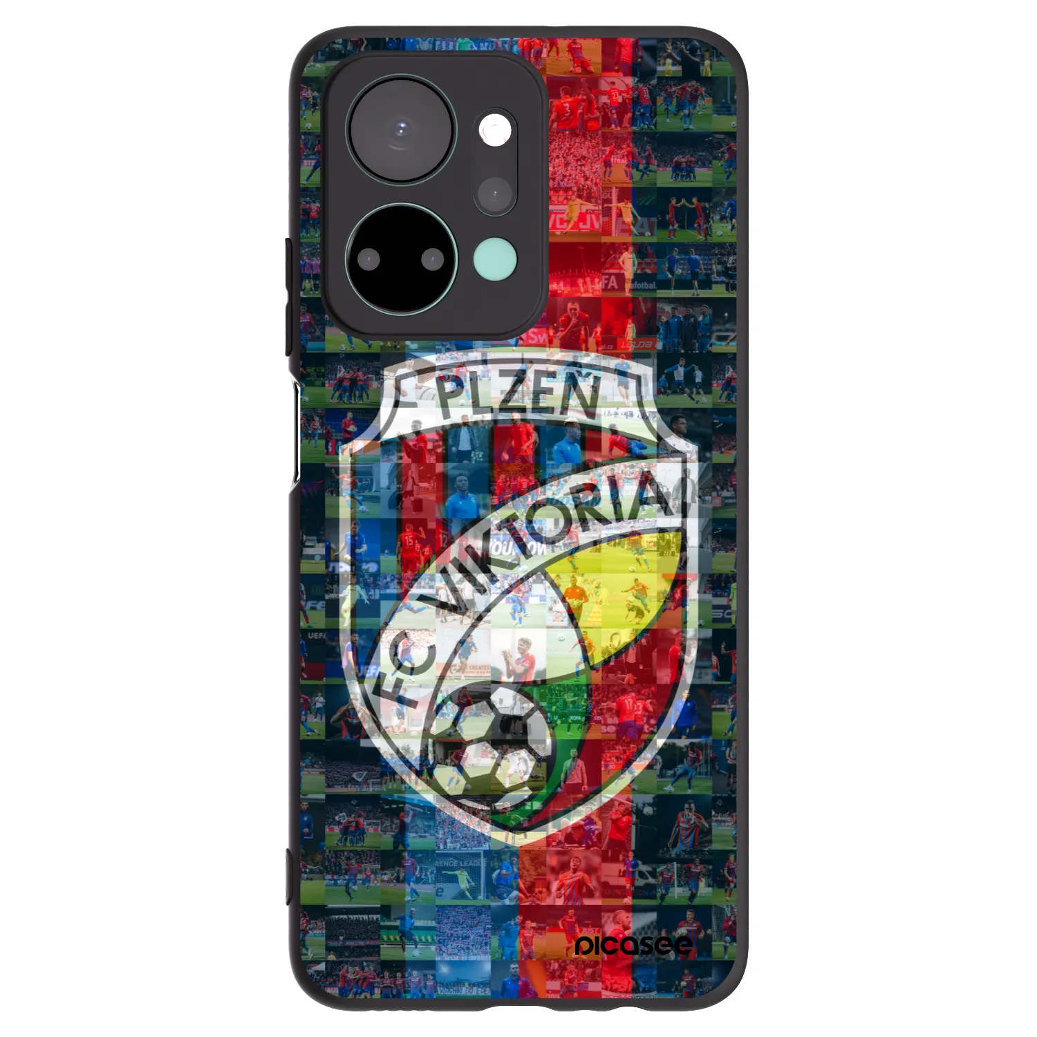 Picasee silikonový černý obal pro Honor X7a - FC Viktoria Plzeň A