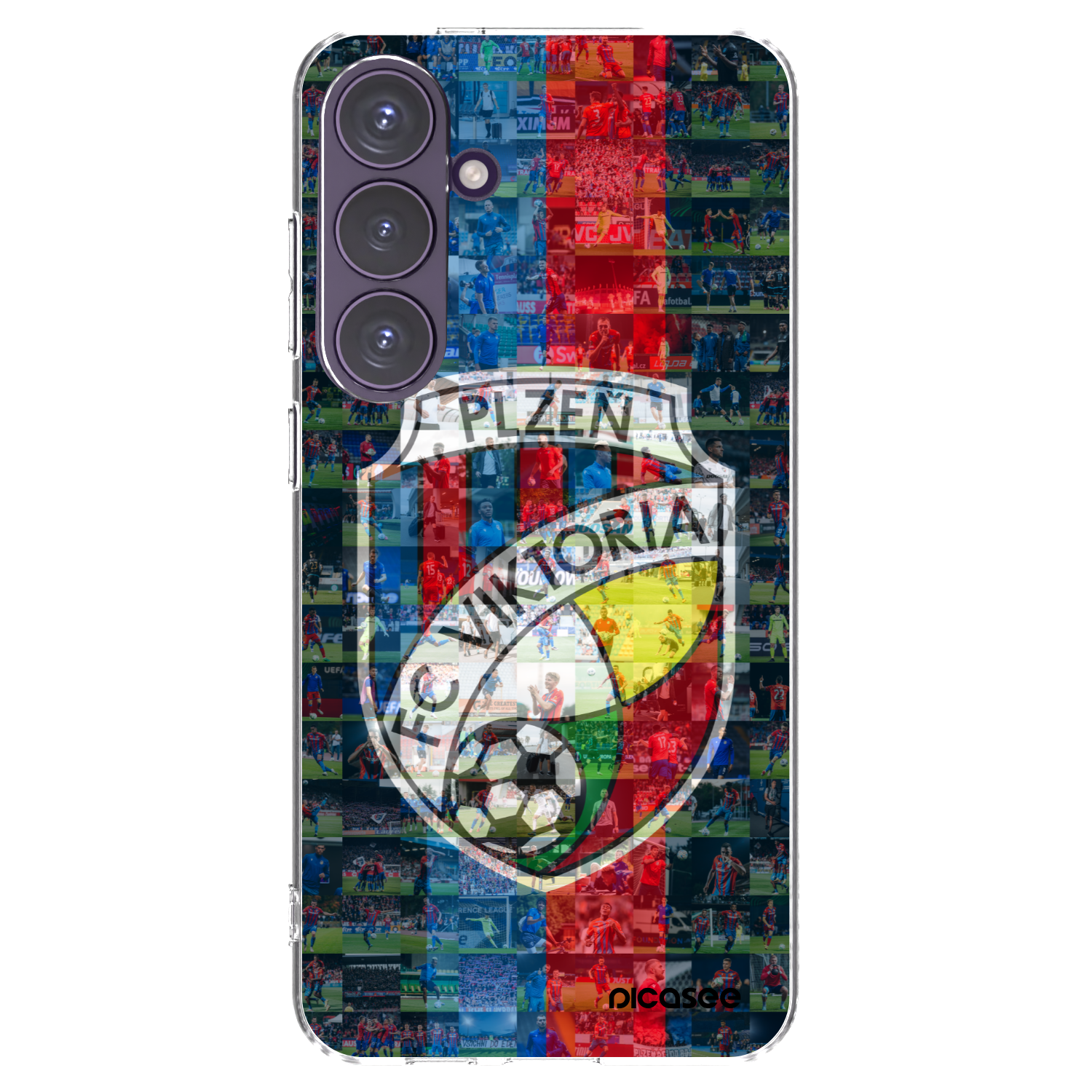 Picasee silikonový průhledný obal pro Samsung Galaxy S24+ S926B 5G - FC Viktoria Plzeň A