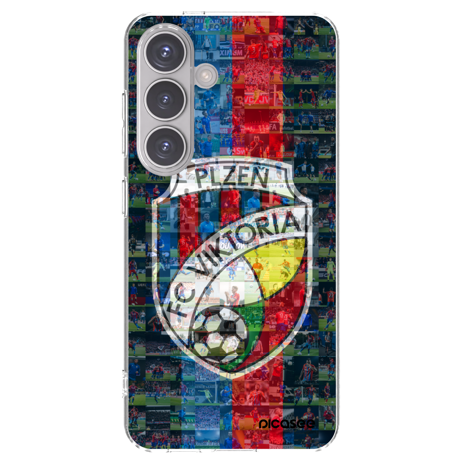 Picasee silikonový průhledný obal pro Samsung Galaxy S24 S921B 5G - FC Viktoria Plzeň A