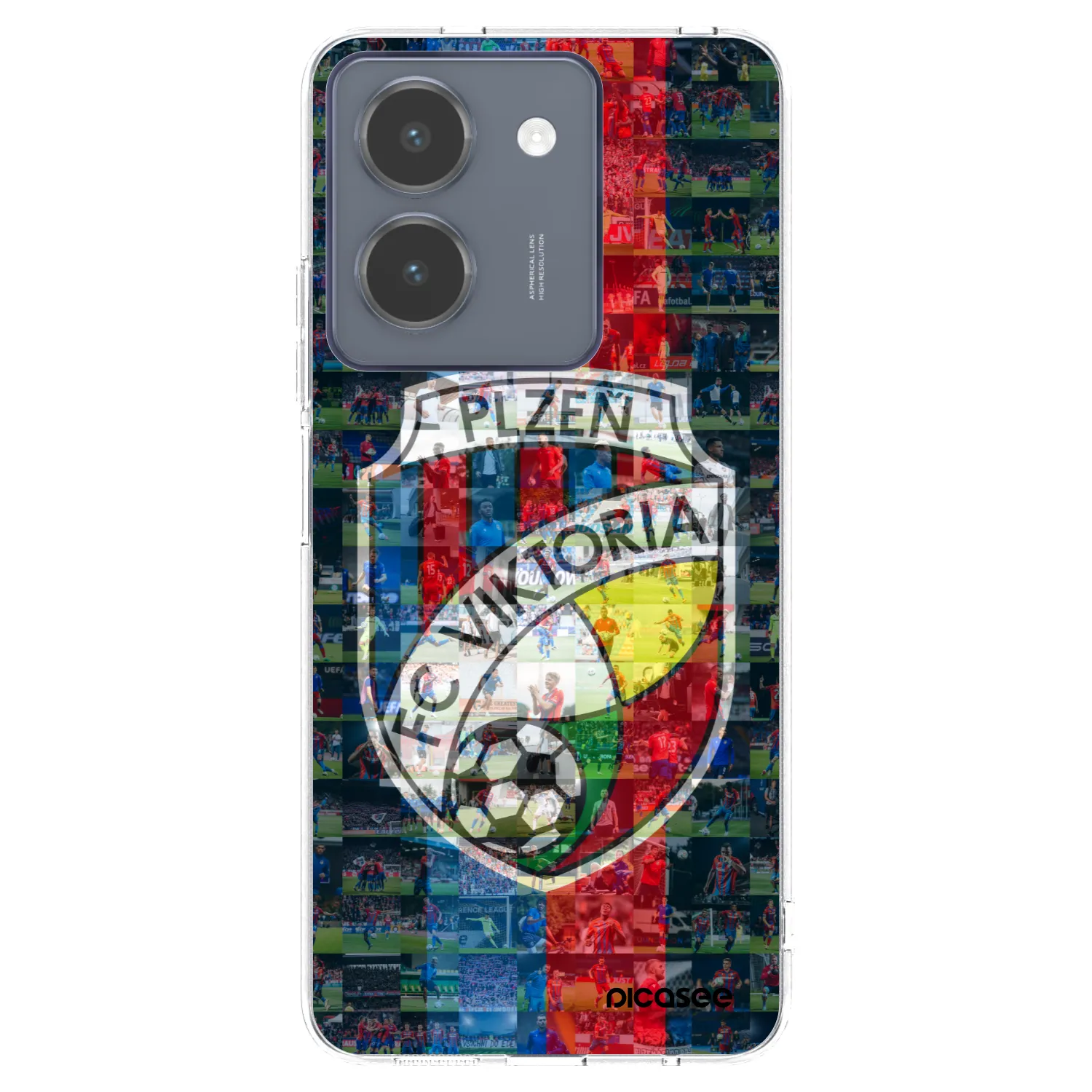 Picasee silikonový průhledný obal pro Vivo Y36 4G - FC Viktoria Plzeň A