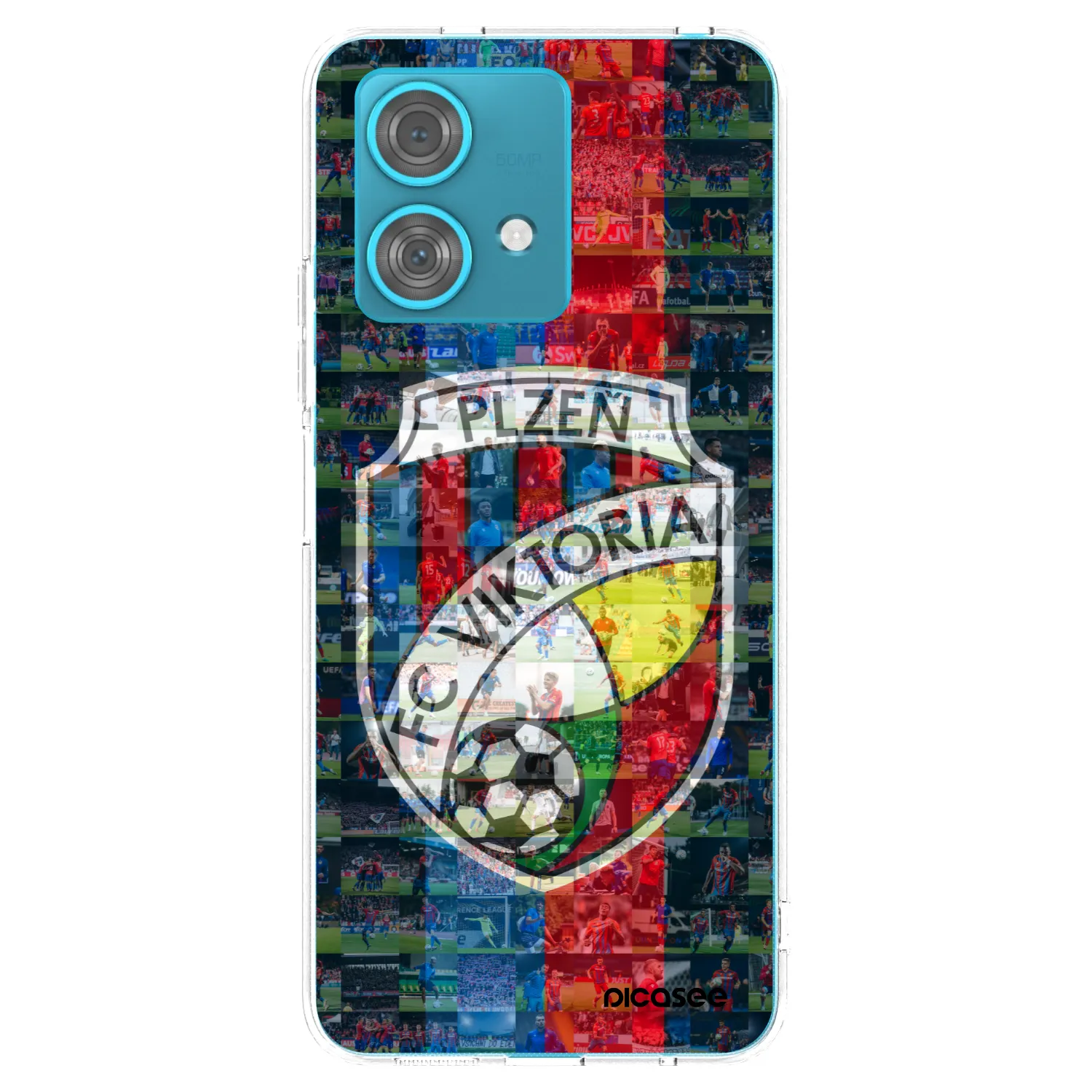 Picasee silikonový průhledný obal pro Motorola Edge 40 Neo - FC Viktoria Plzeň A