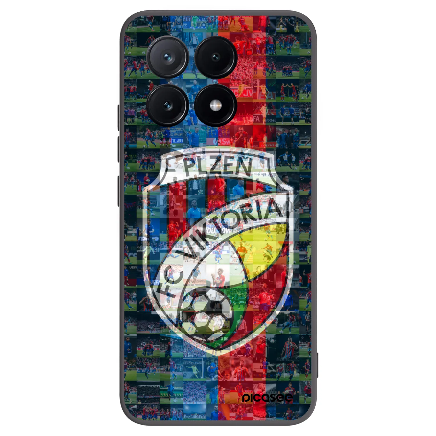 Picasee silikonový černý obal pro Xiaomi Poco X6 Pro - FC Viktoria Plzeň A