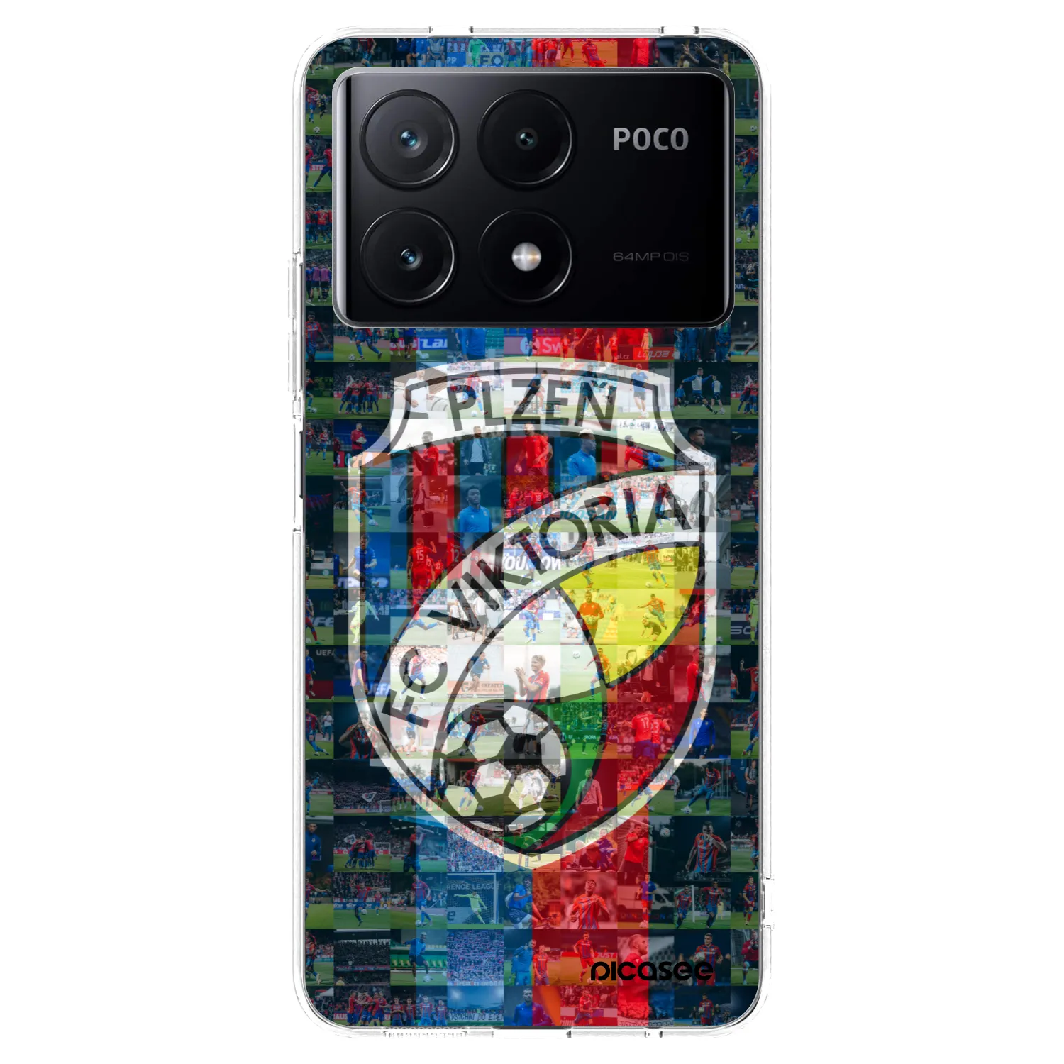 Picasee silikonový průhledný obal pro Xiaomi Poco X6 Pro - FC Viktoria Plzeň A