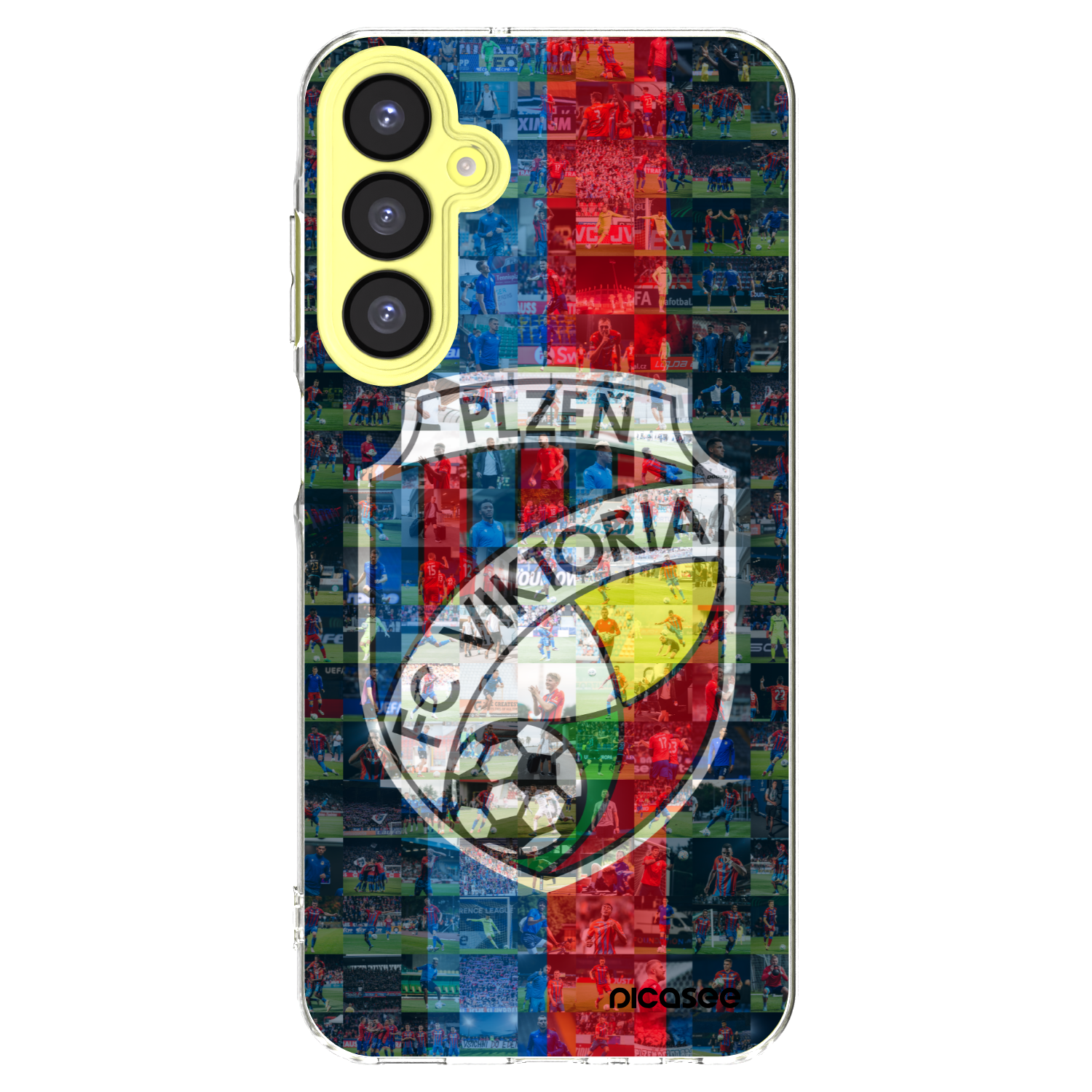 Picasee silikonový průhledný obal pro Samsung Galaxy A25 A256B 5G - FC Viktoria Plzeň A