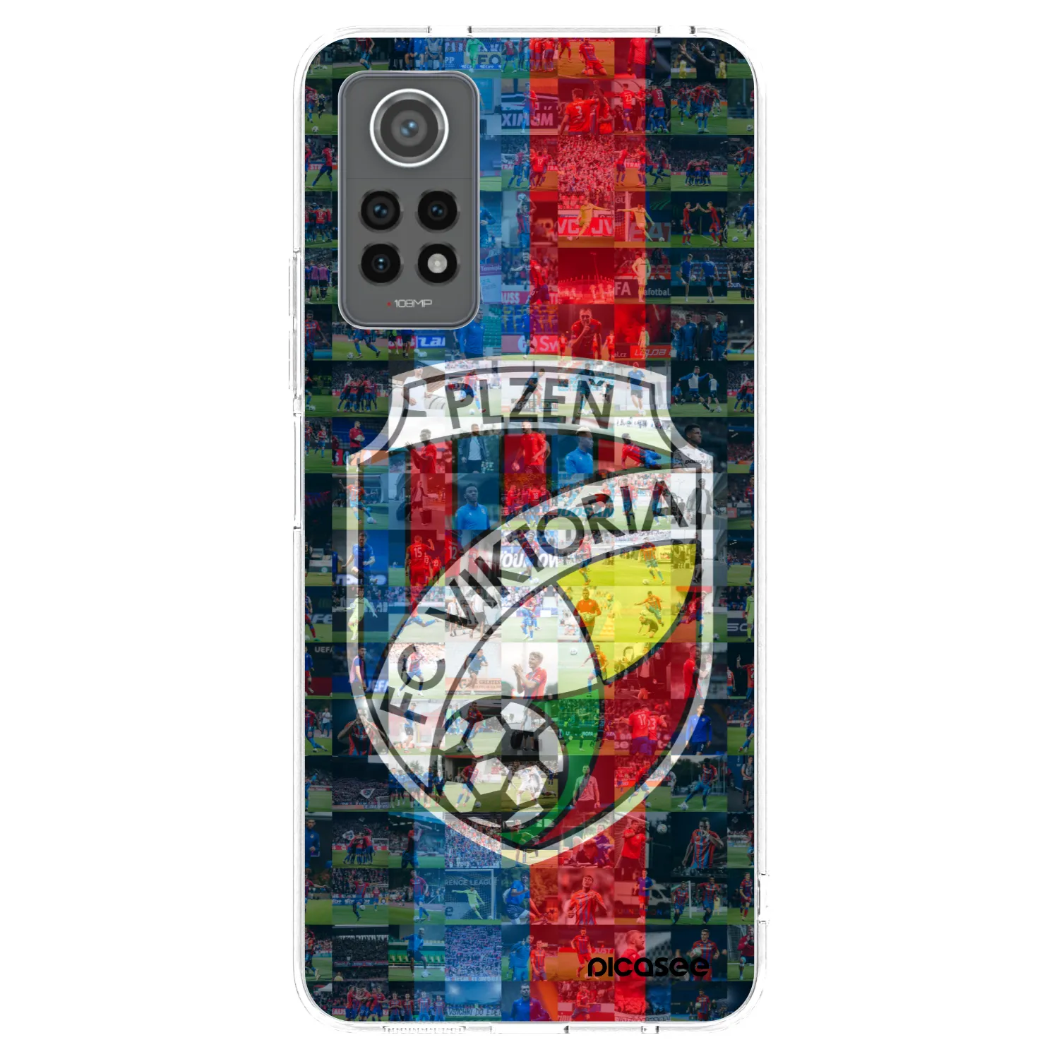 Picasee silikonový průhledný obal pro Xiaomi Redmi Note 12 Pro 4G - FC Viktoria Plzeň A