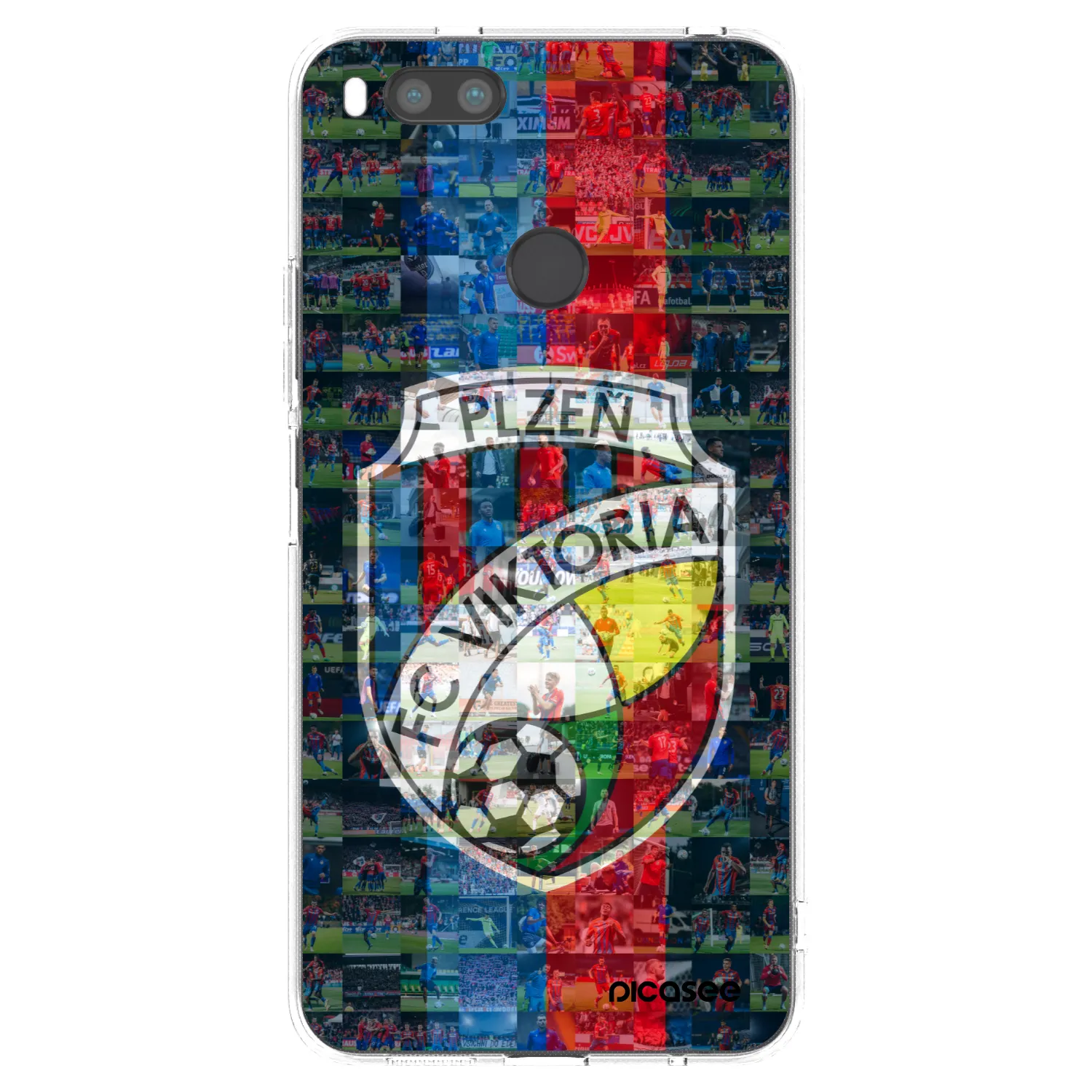 Picasee silikonový průhledný obal pro Xiaomi Mi A1 Global - FC Viktoria Plzeň A