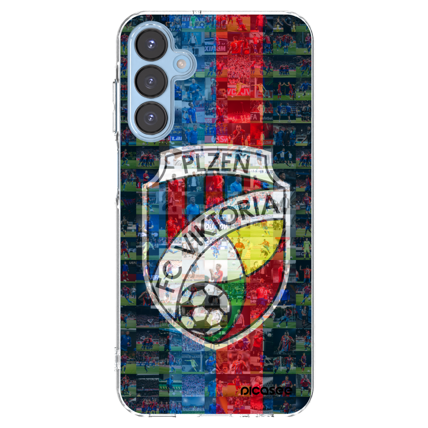 Picasee silikonový průhledný obal pro Samsung Galaxy A15 A156B 5G - FC Viktoria Plzeň A