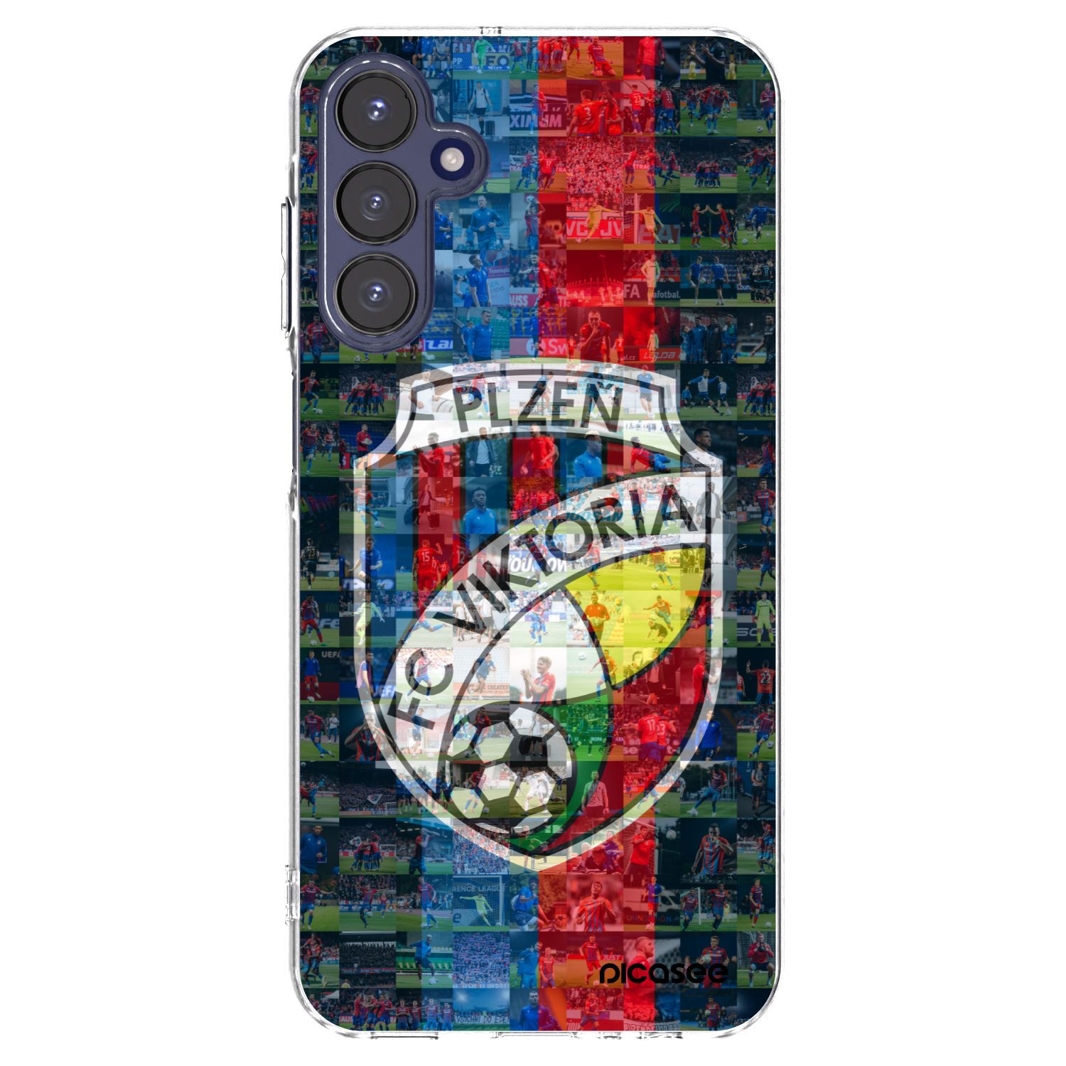Picasee silikonový průhledný obal pro Samsung Galaxy A15 A155F 4G - FC Viktoria Plzeň A