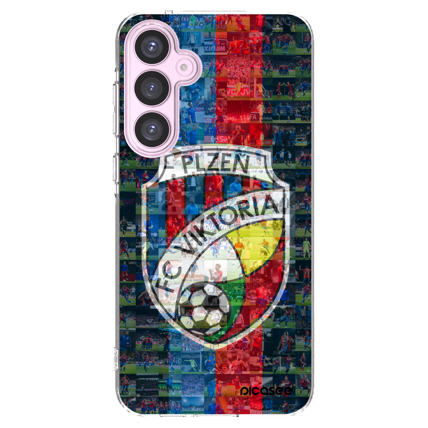 Picasee silikonový průhledný obal pro Samsung Galaxy A55 5G A556B - FC Viktoria Plzeň A