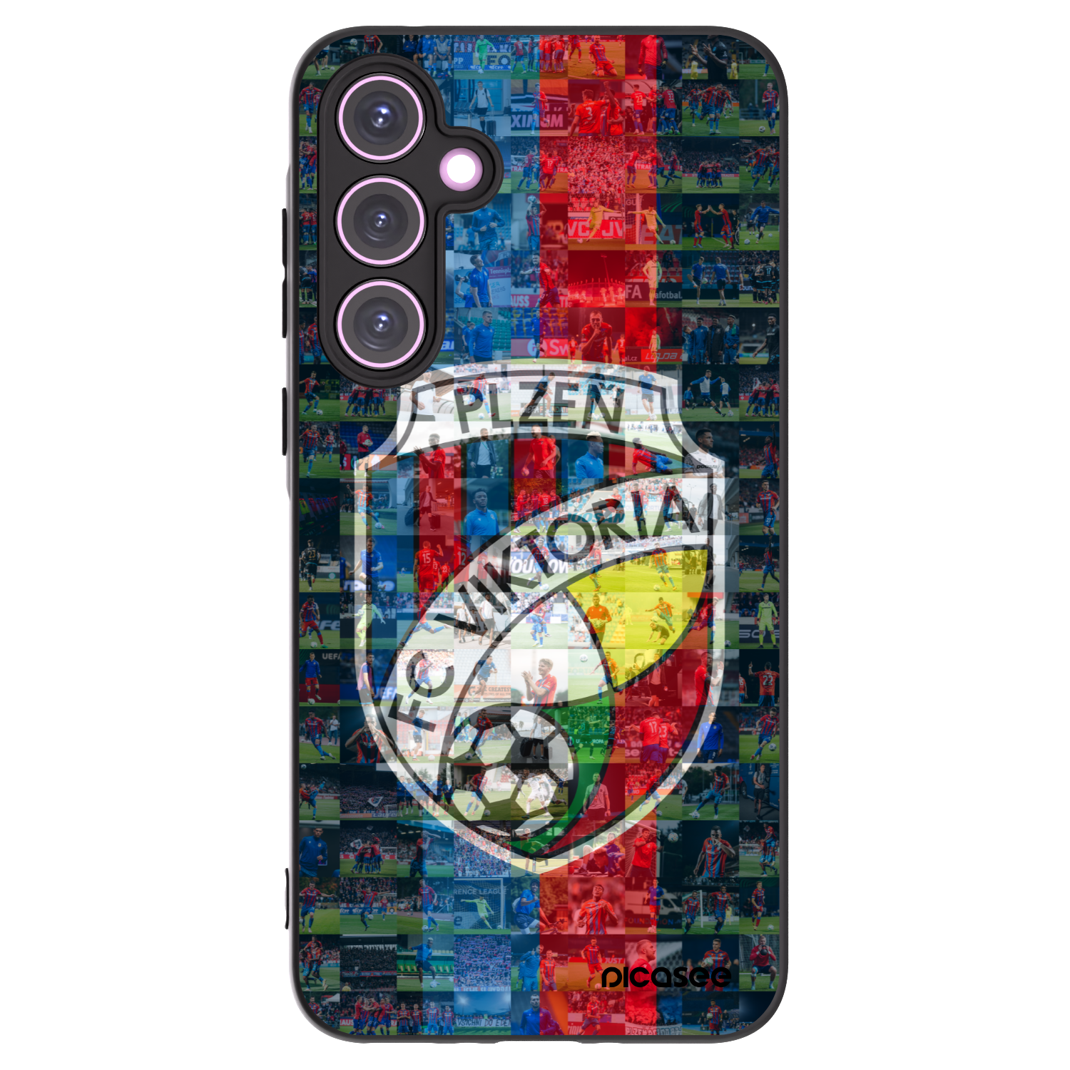 Picasee silikonový černý obal pro Samsung Galaxy A35 5G A356B - FC Viktoria Plzeň A
