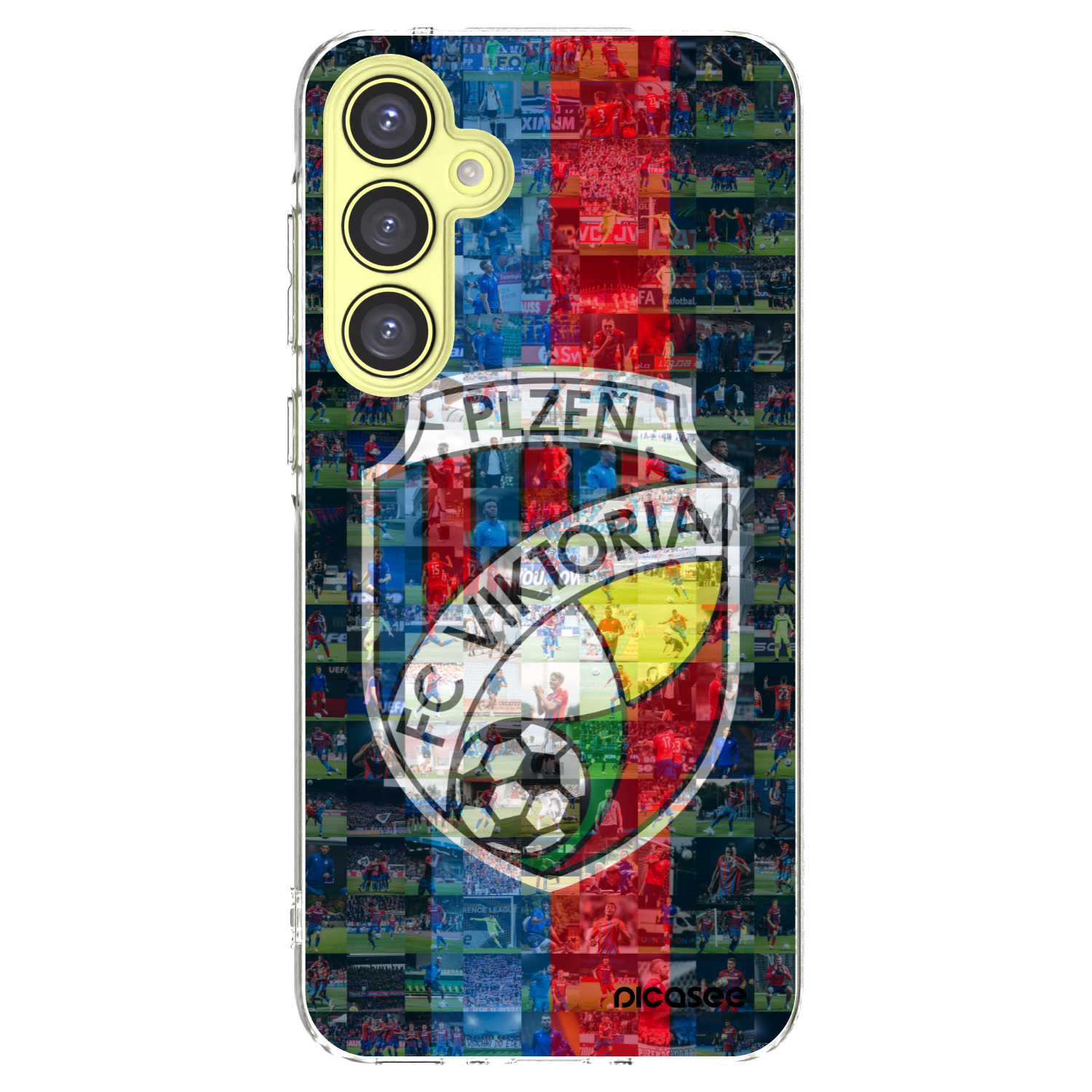 Picasee silikonový průhledný obal pro Samsung Galaxy A35 5G A356B - FC Viktoria Plzeň A