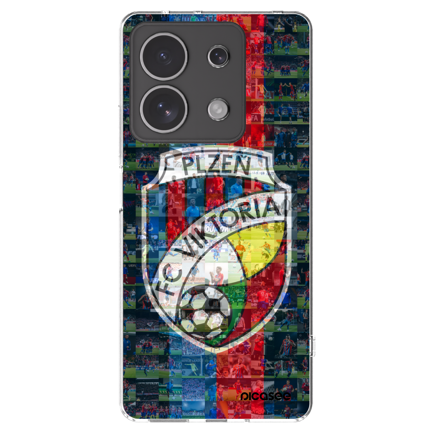 Picasee silikonový průhledný obal pro Xiaomi Redmi Note 13 4G - FC Viktoria Plzeň A