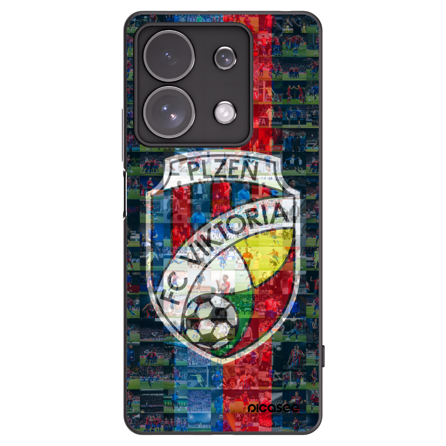 Picasee silikonový černý obal pro Xiaomi Redmi Note 13 Pro 4G - FC Viktoria Plzeň A