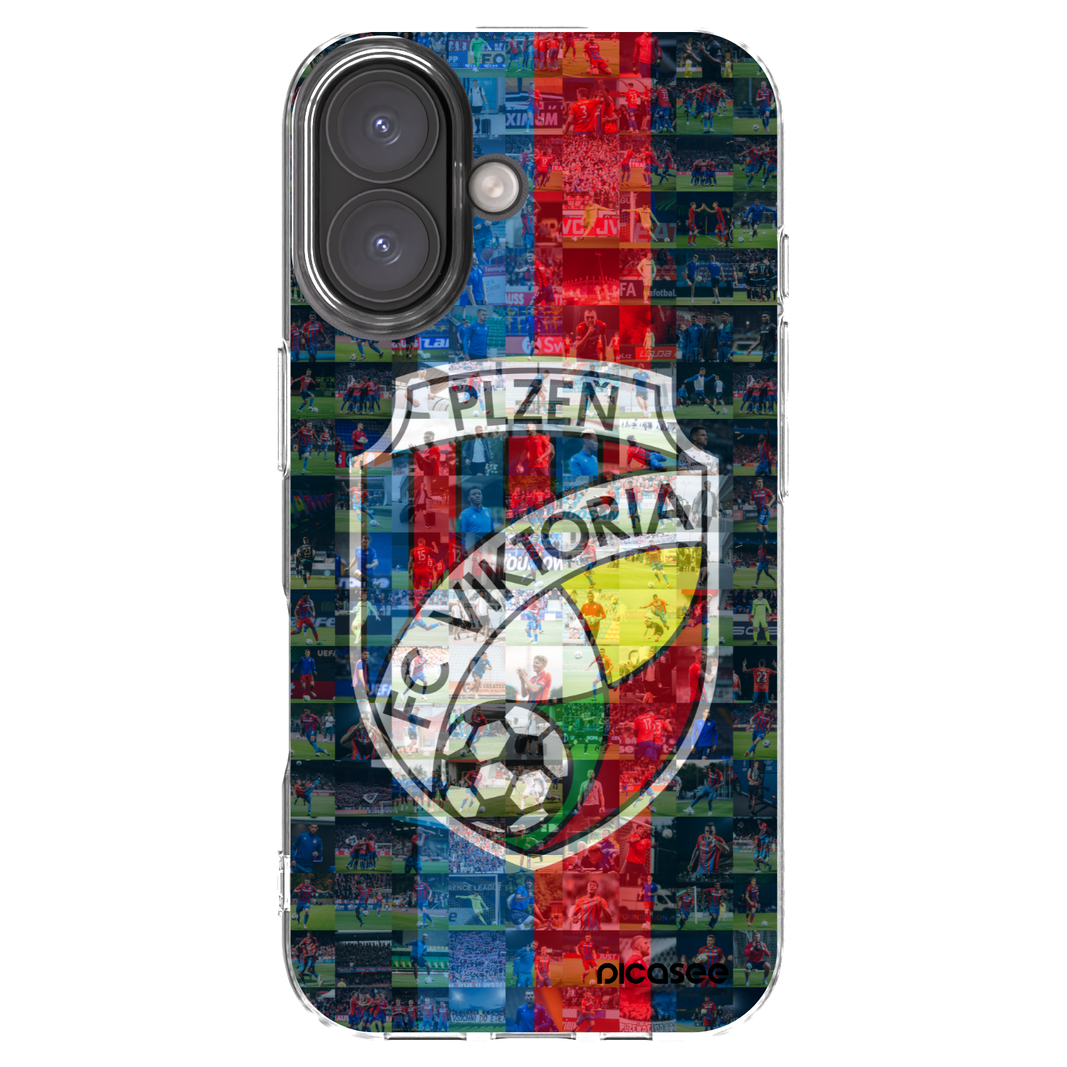 Picasee silikonový průhledný obal pro Apple iPhone 16 - FC Viktoria Plzeň A