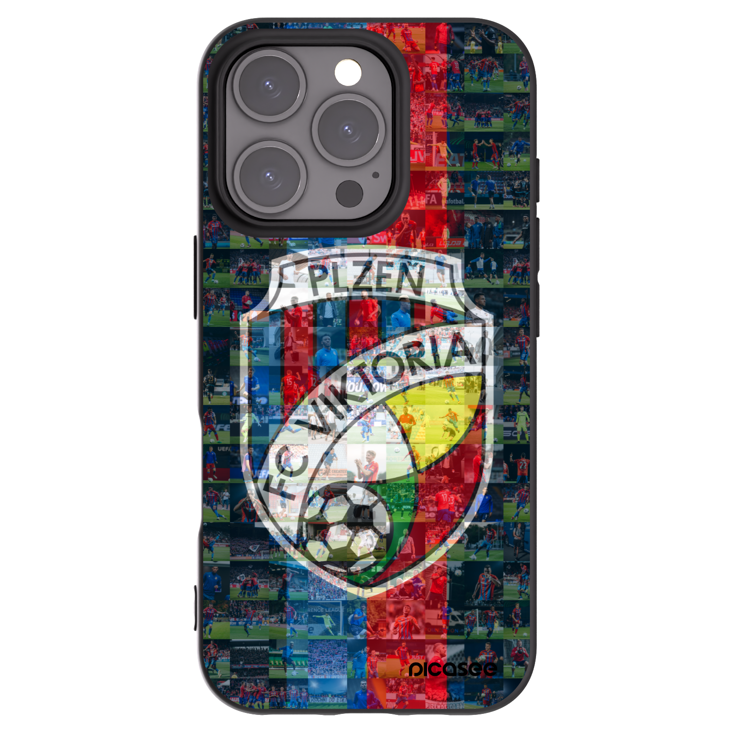 Picasee silikonový černý obal pro Apple iPhone 16 Pro - FC Viktoria Plzeň A