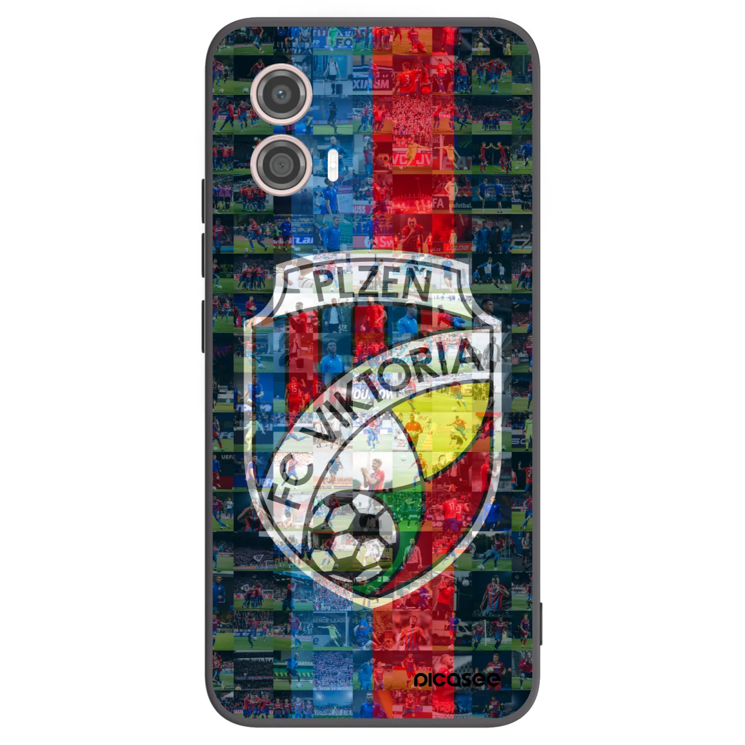 Picasee silikonový černý obal pro Motorola Moto G53 5G - FC Viktoria Plzeň A